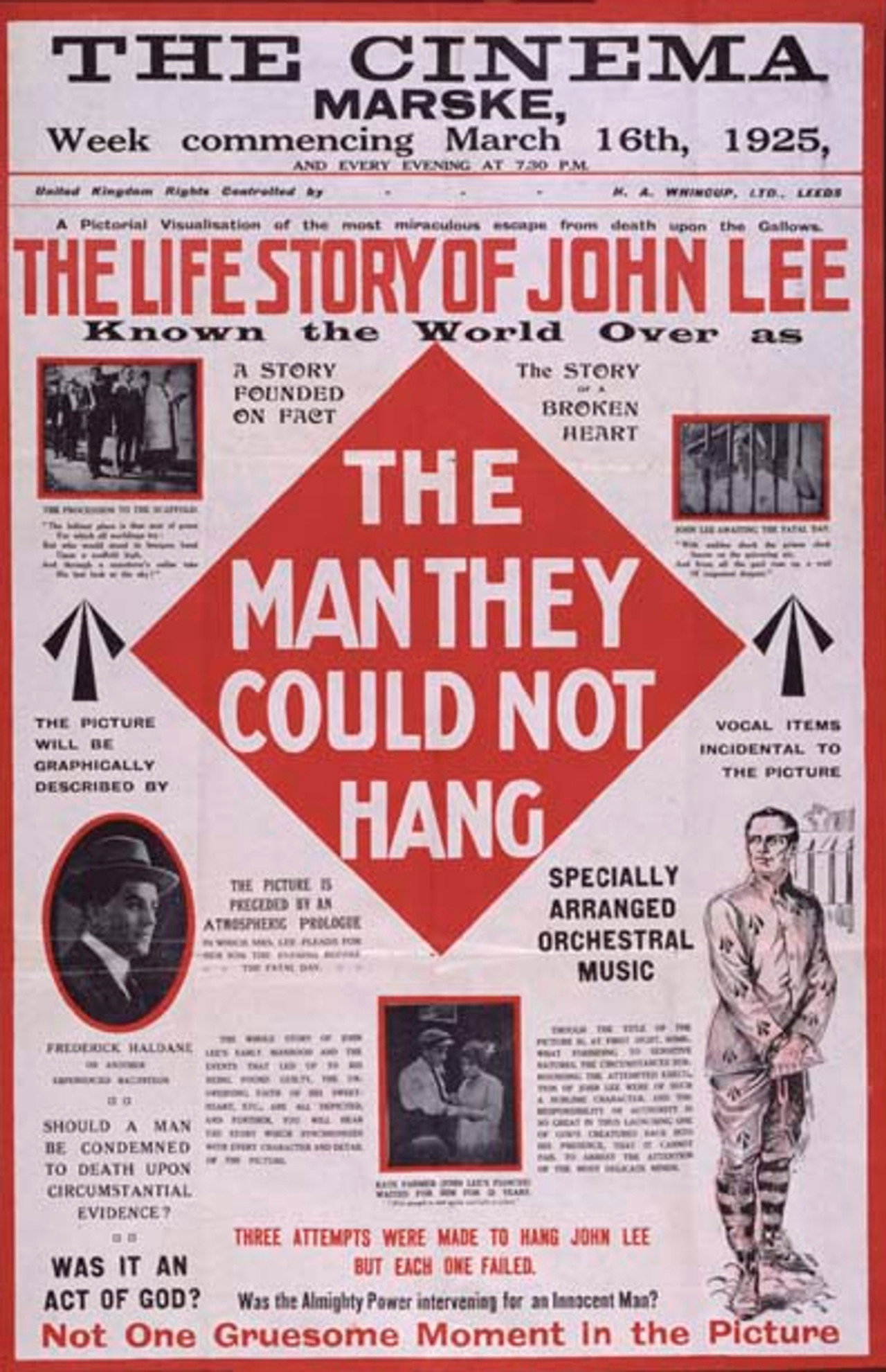 The Life Story of John Lee, or The Man They Could Not Hang Backdrop