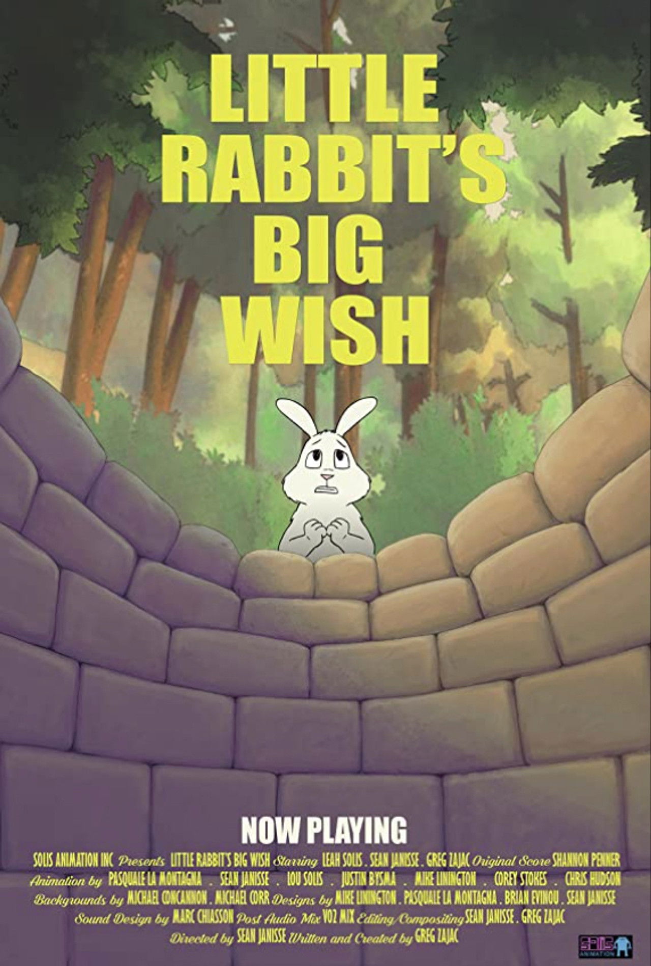 Little Rabbit's Big Wish Backdrop