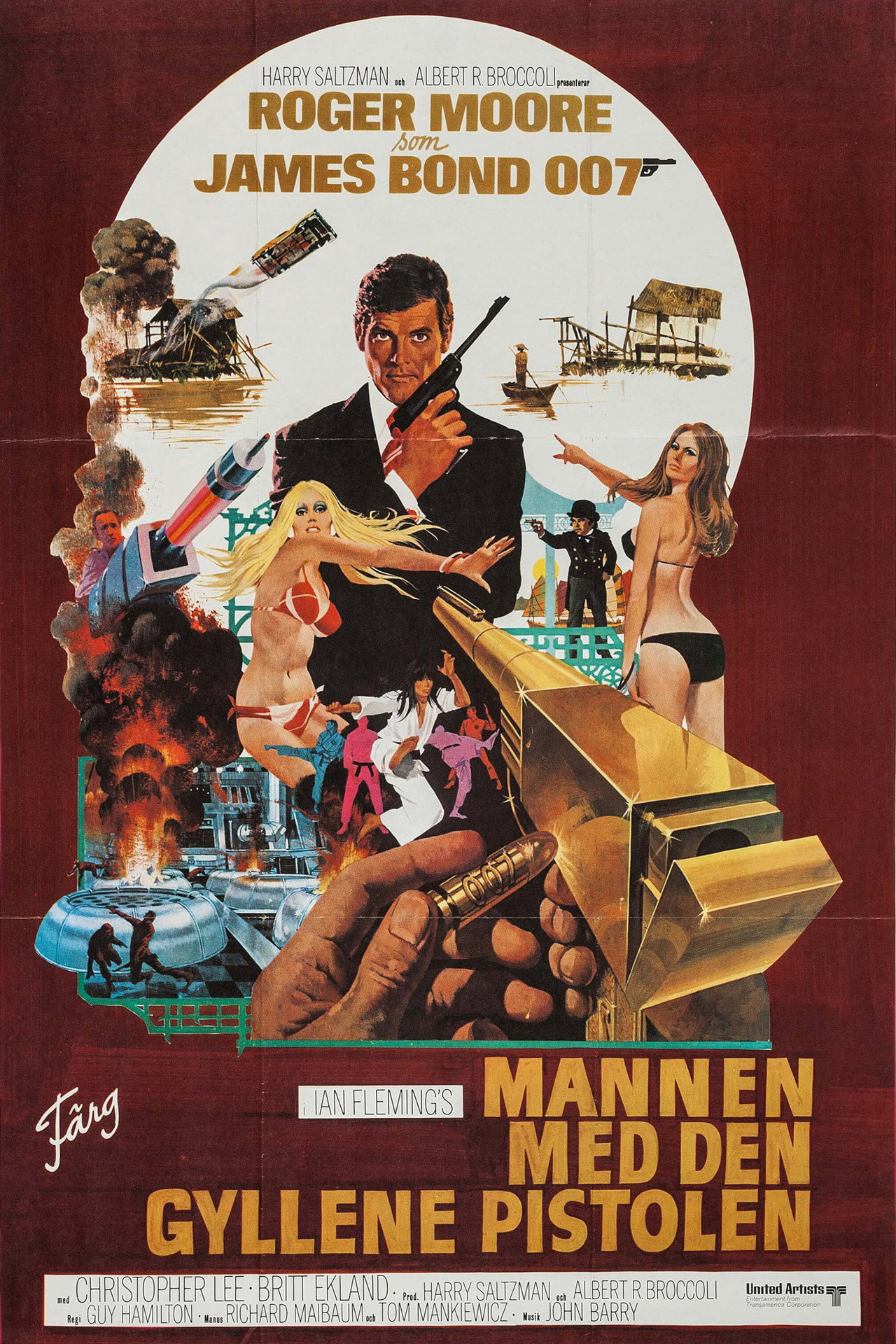 Mannen med den gyllene pistolen filmaffisch