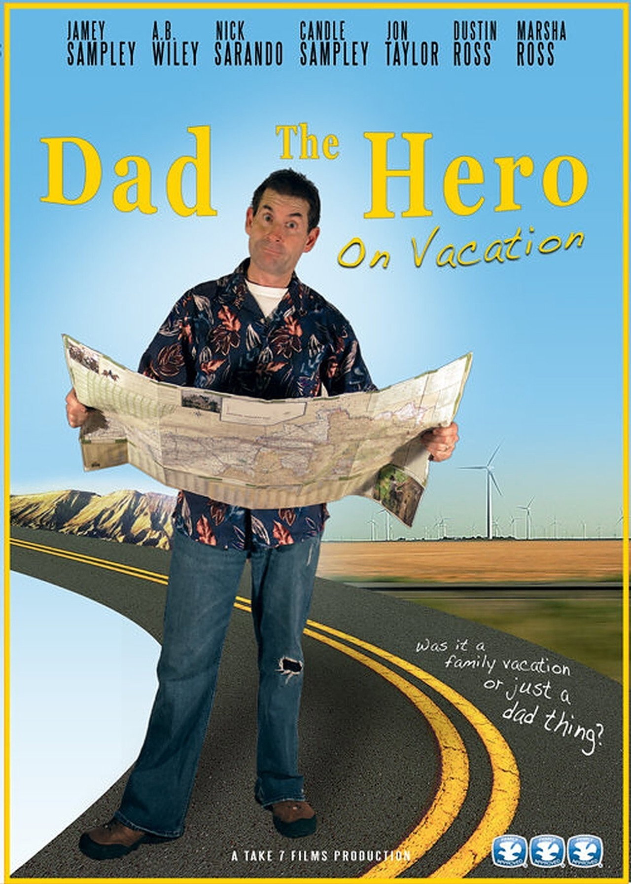 Dad the Hero on Vacation Backdrop