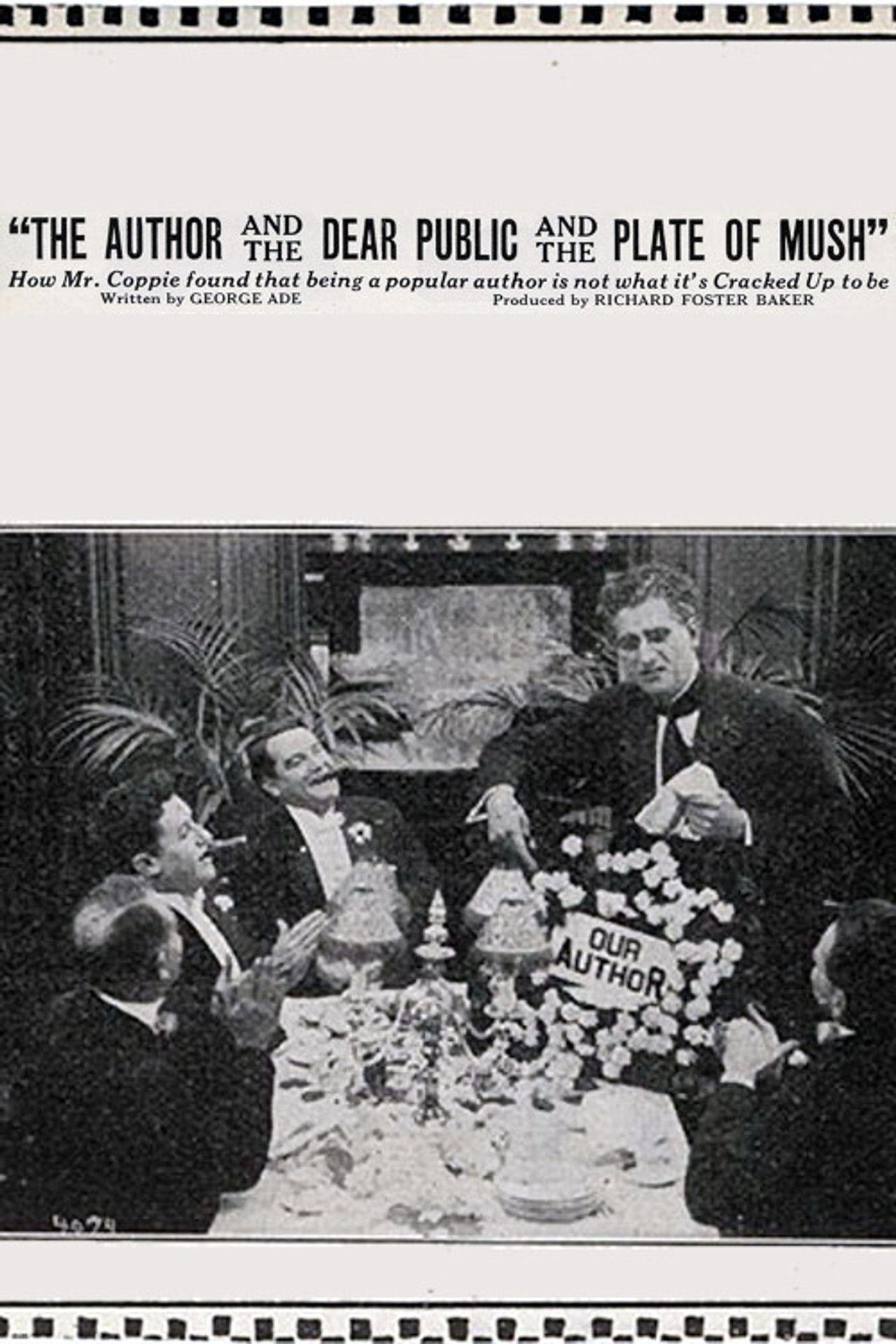 The Fable of 'The Author and the Dear Public and the Plate of Mush' Backdrop