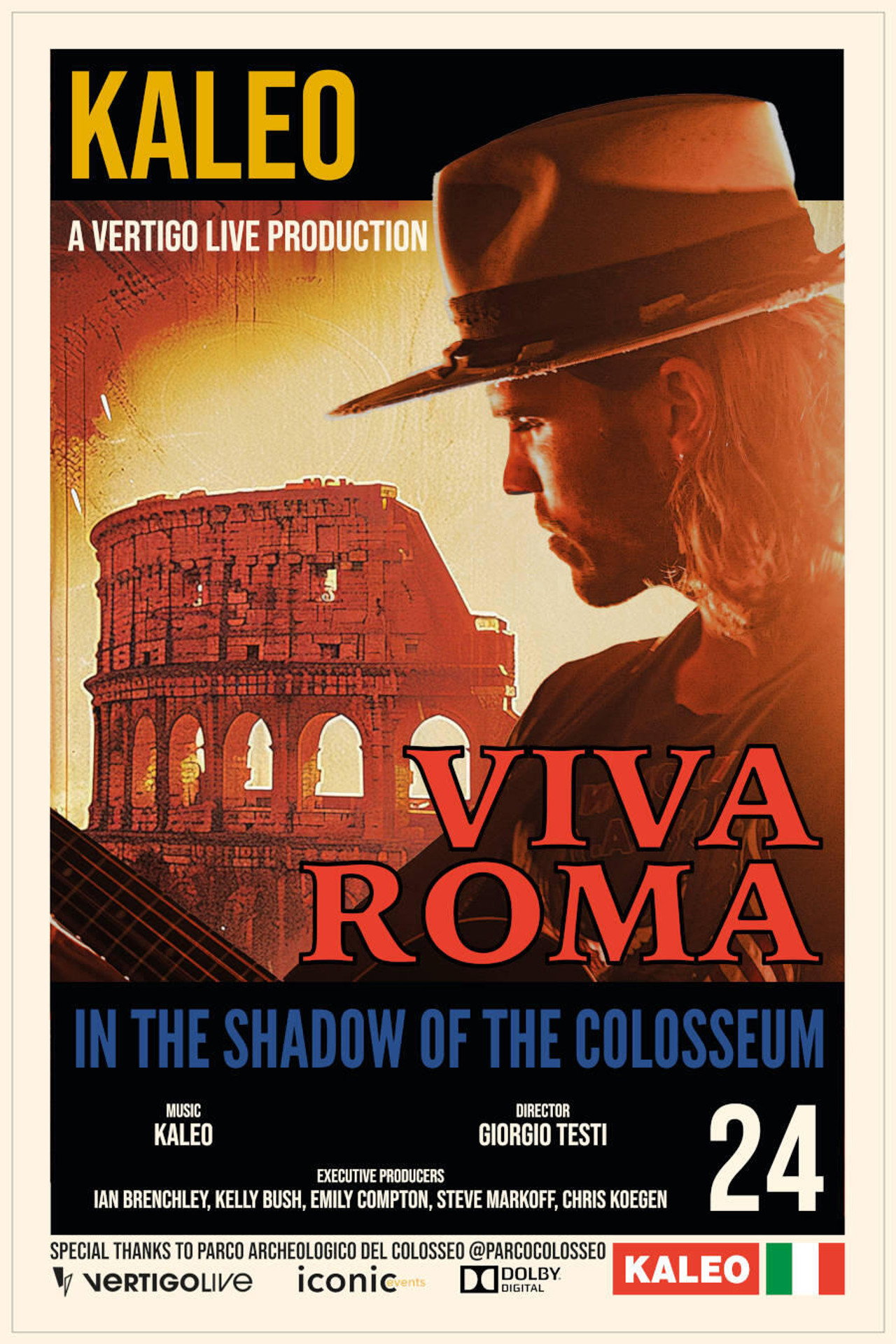 Kaleo: In the Shadow of the Colosseum filmaffisch