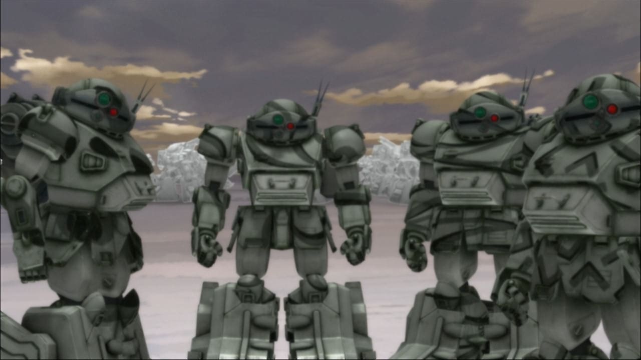 Scen från Armored Trooper VOTOMS: Pailsen Files The Movie