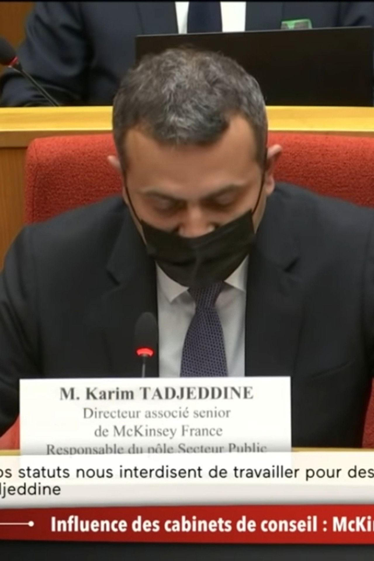 Influence des cabinets de conseil : McKinsey devant la commission d'enquête du Sénat Backdrop