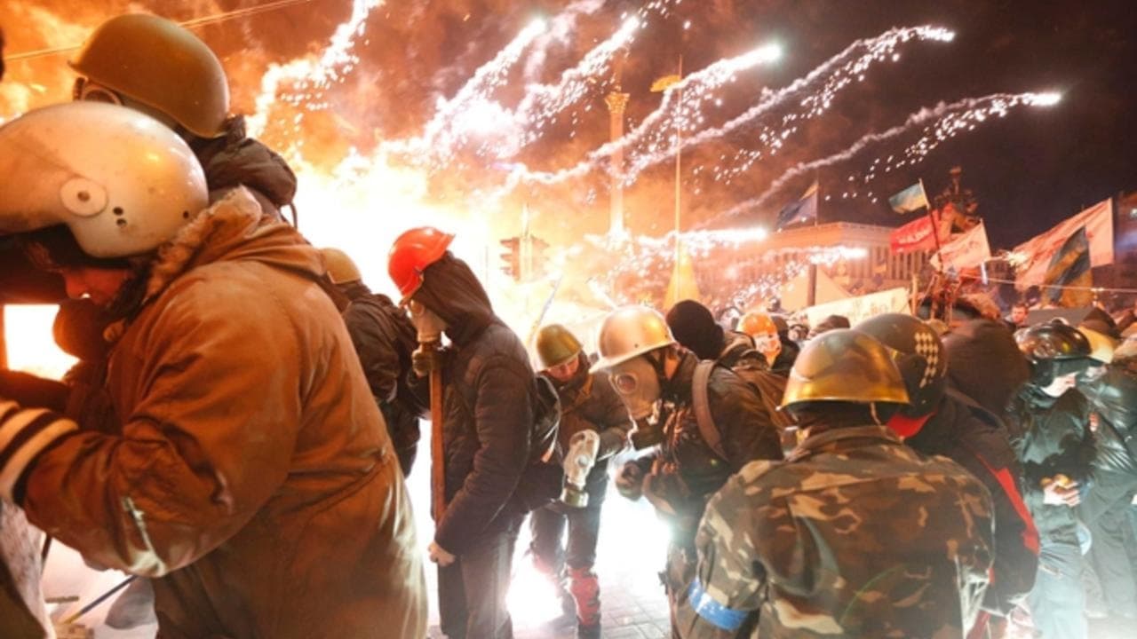 Euromaidan. Rough Cut Backdrop Image