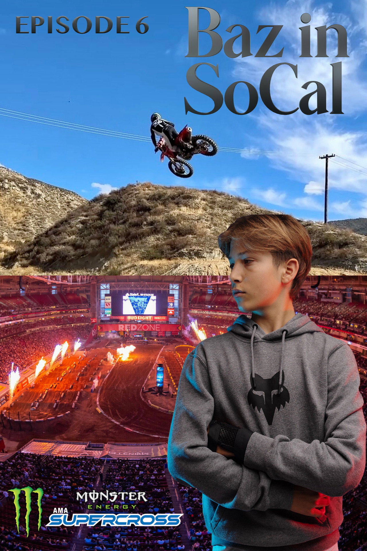 Officially Selected for SX Futures in Glendale! - Baz in SoCal Backdrop