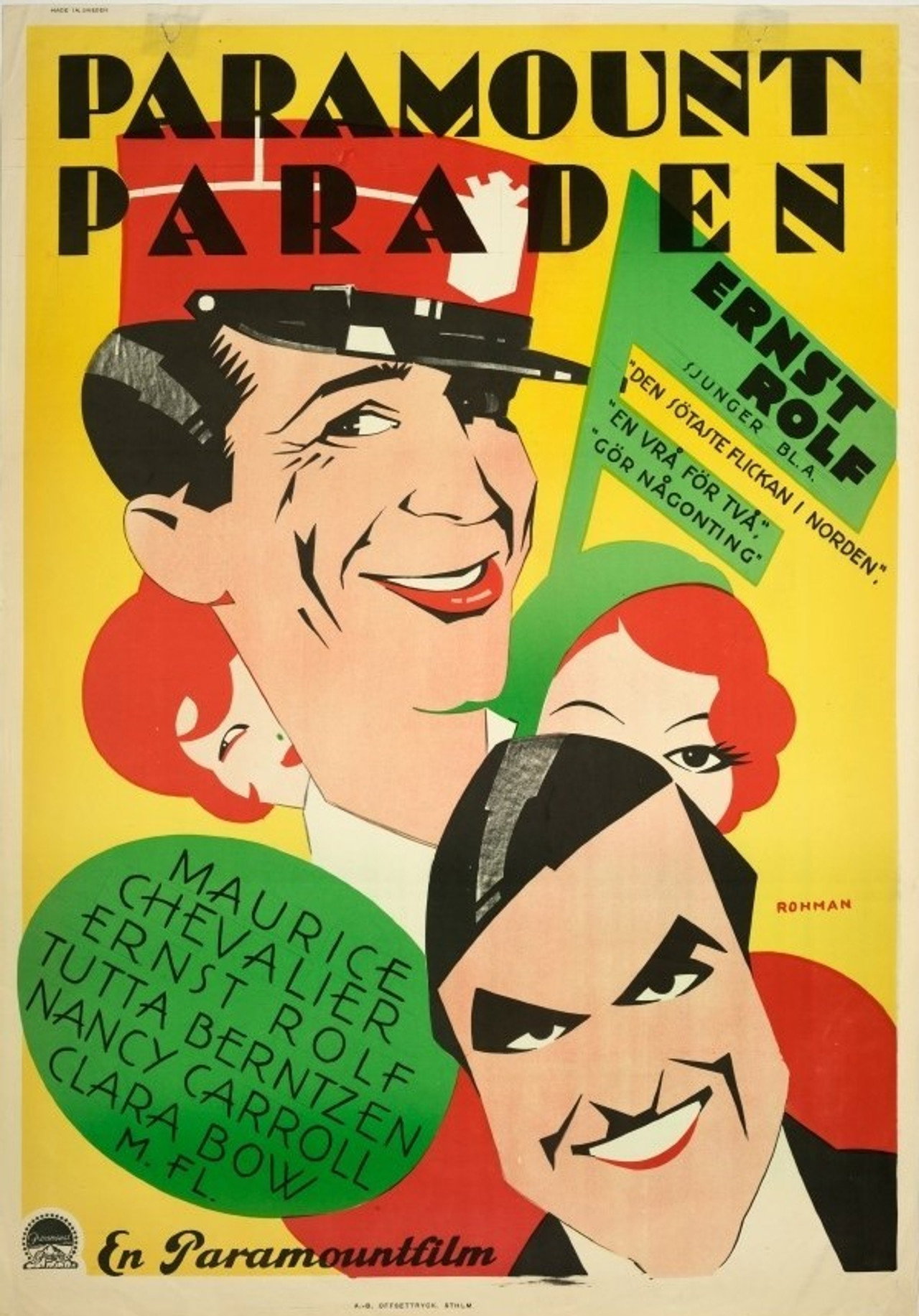 Paramount-paraden filmaffisch