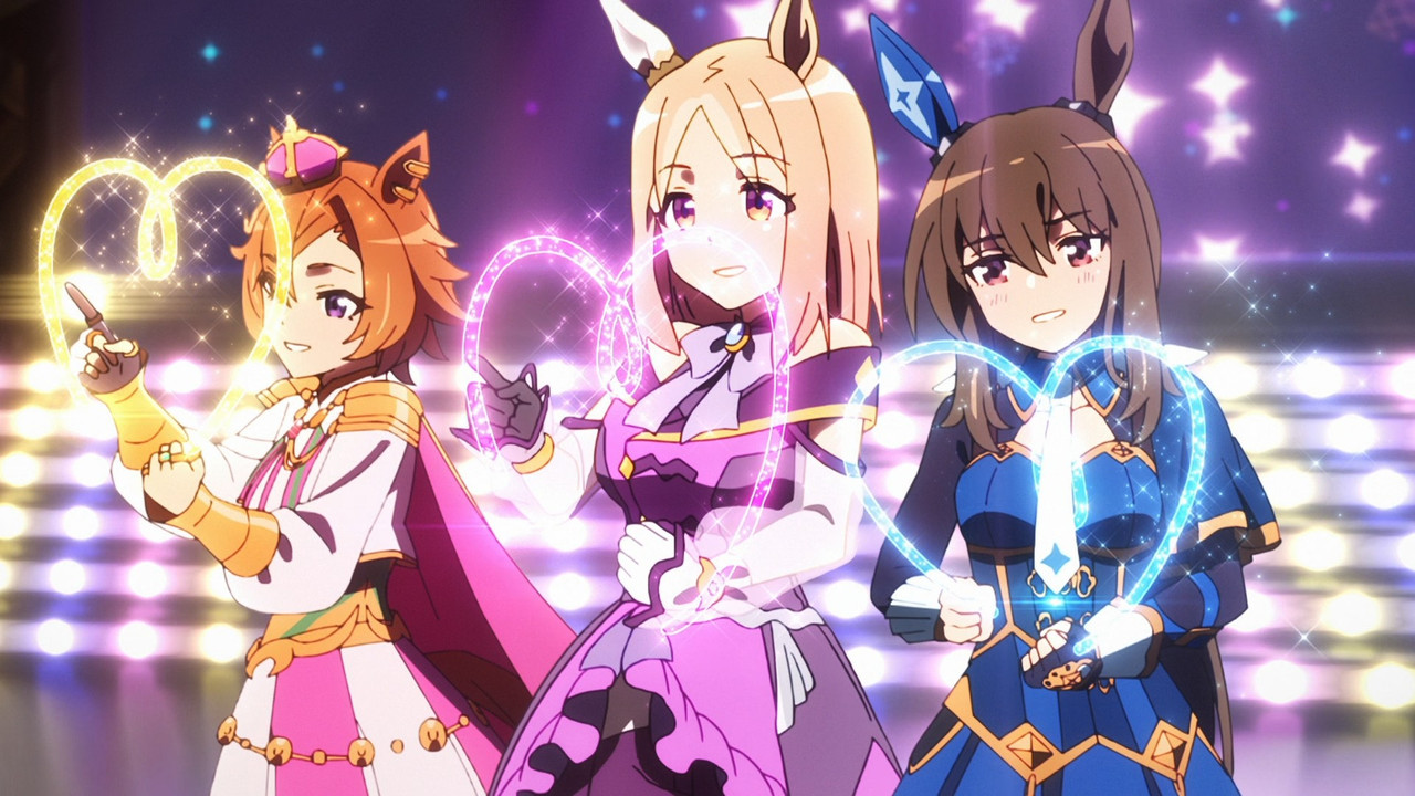 Cinematic still from the movie Umamusume: Pretty Derby - Road to the Top Movie