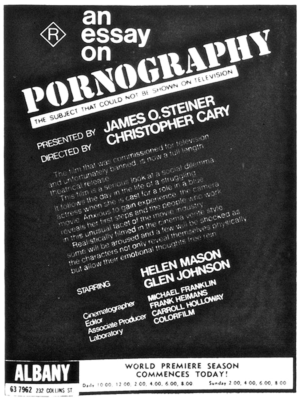 An Essay on Pornography Backdrop