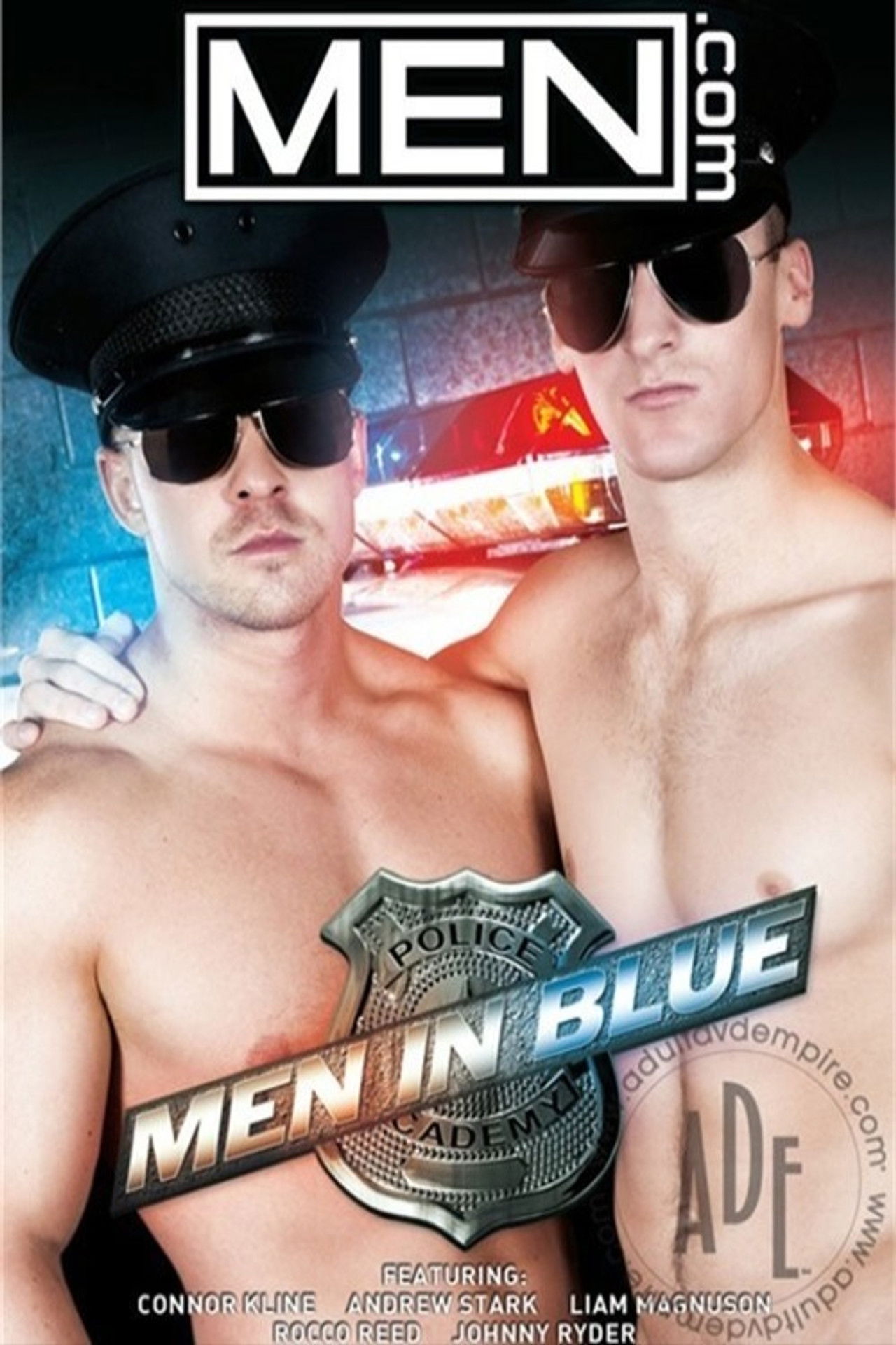 Men in Blue Backdrop