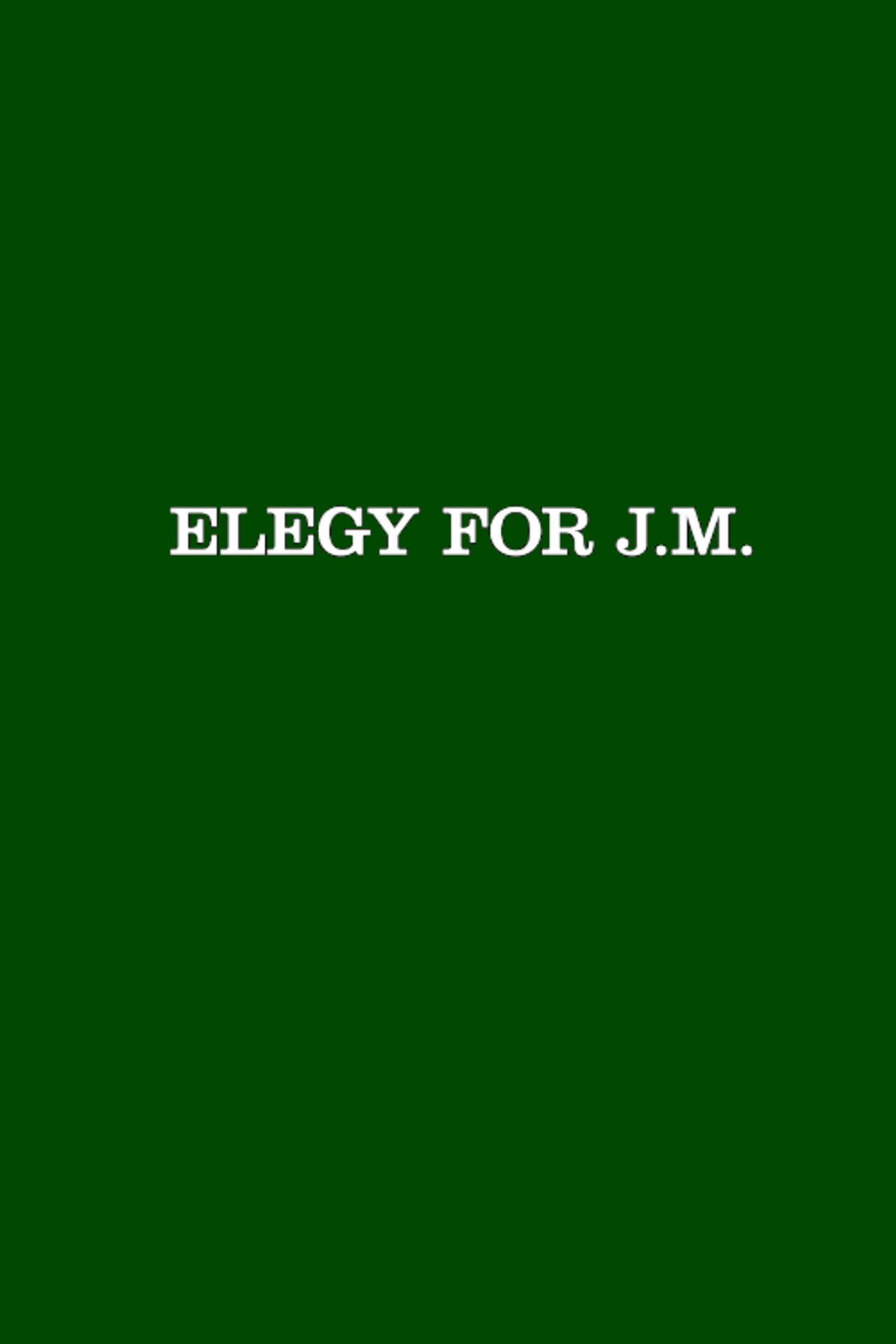 Elegy for J.M. Backdrop