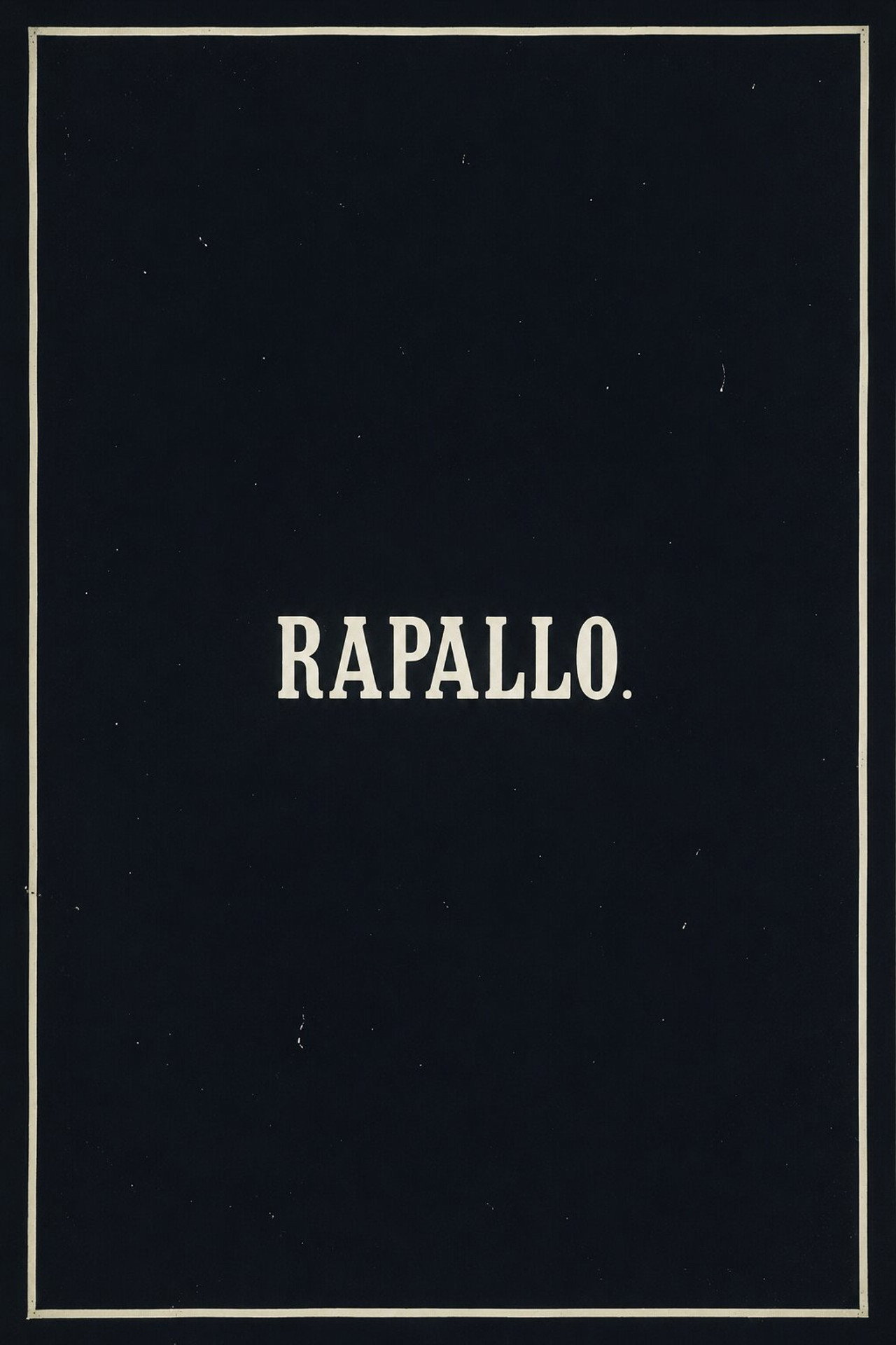 Rapallo poster