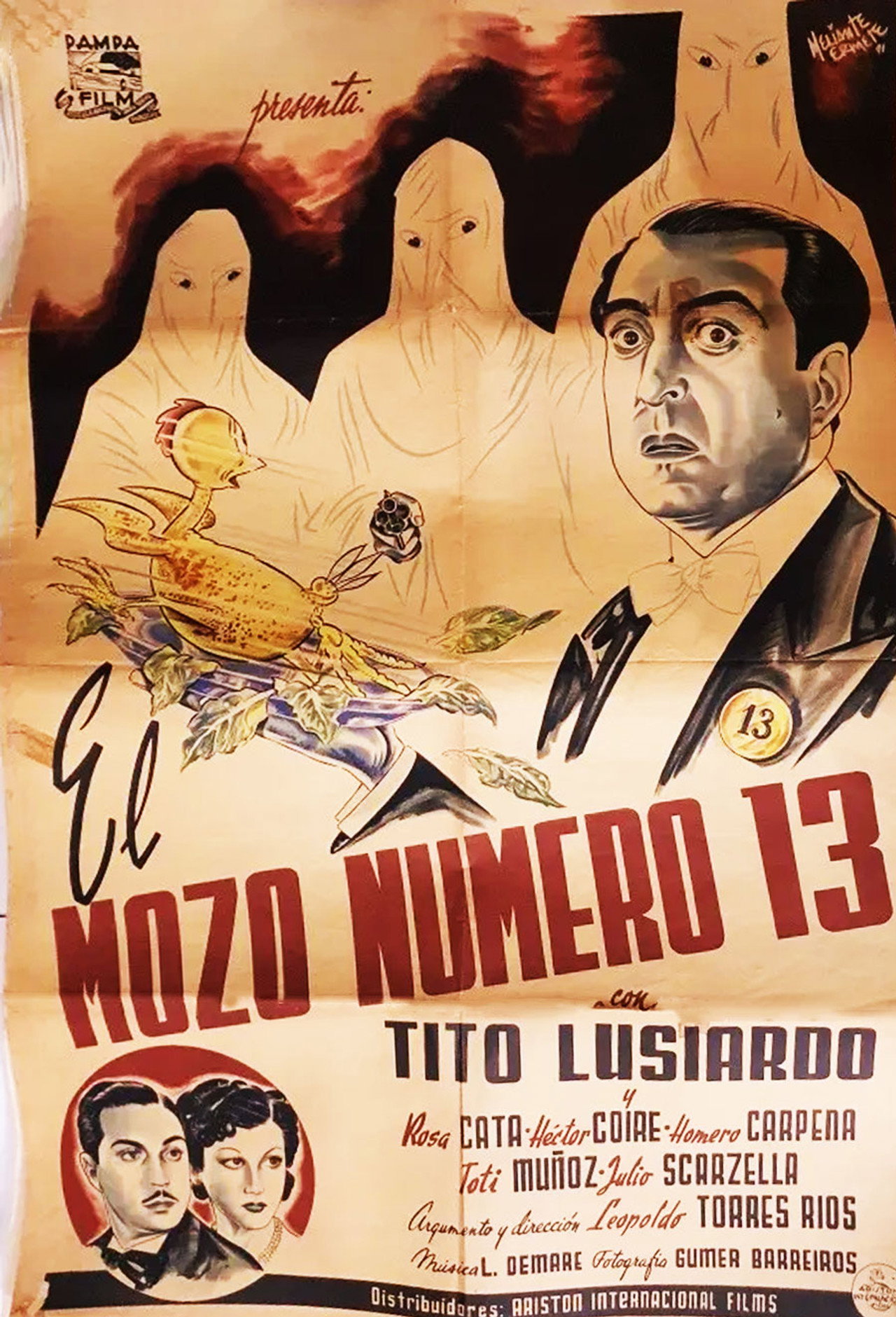 El mozo número 13 filmaffisch