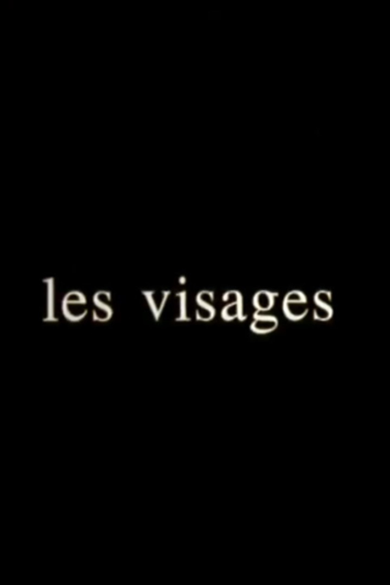 LES VISAGES filmaffisch