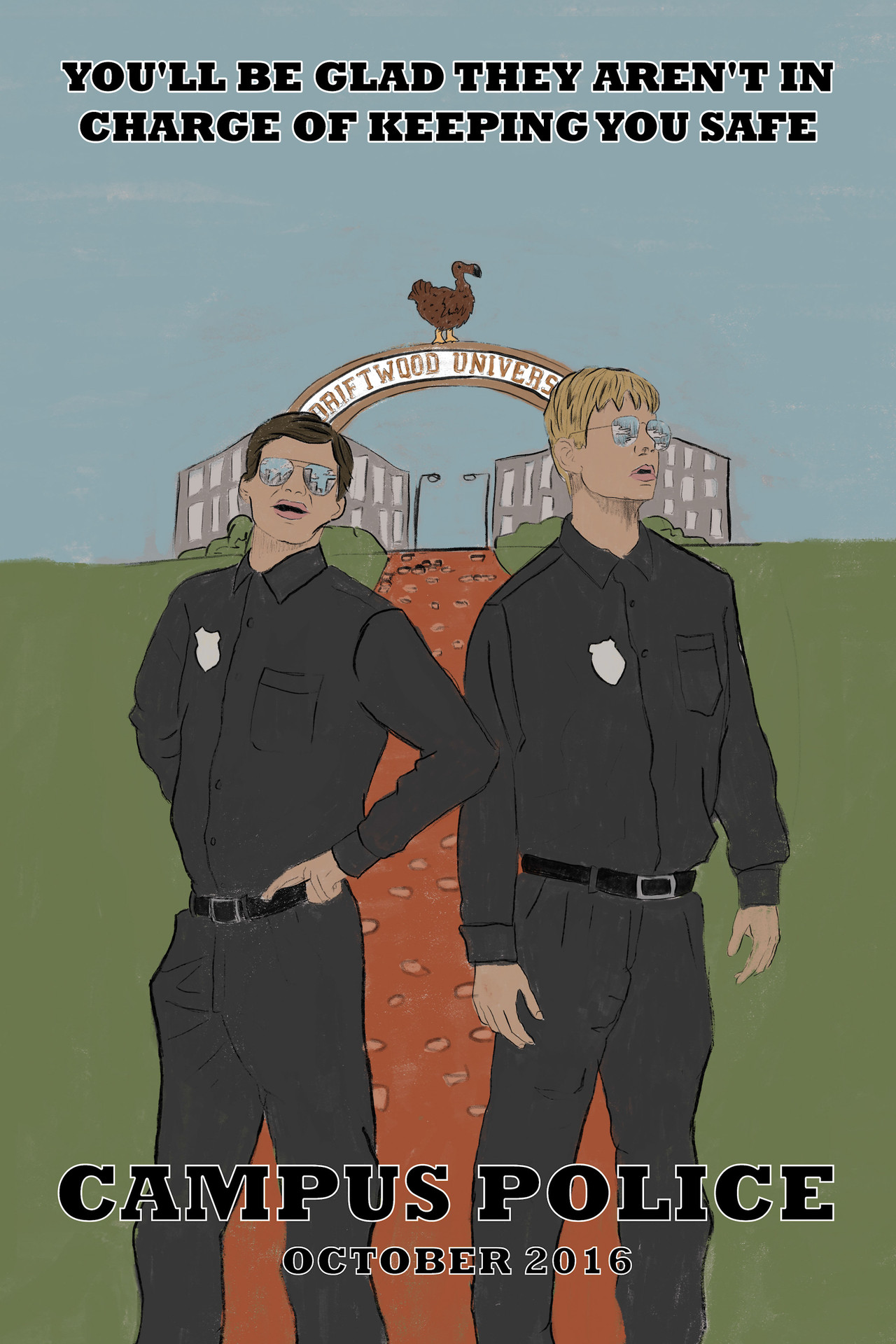 Campus Police Backdrop