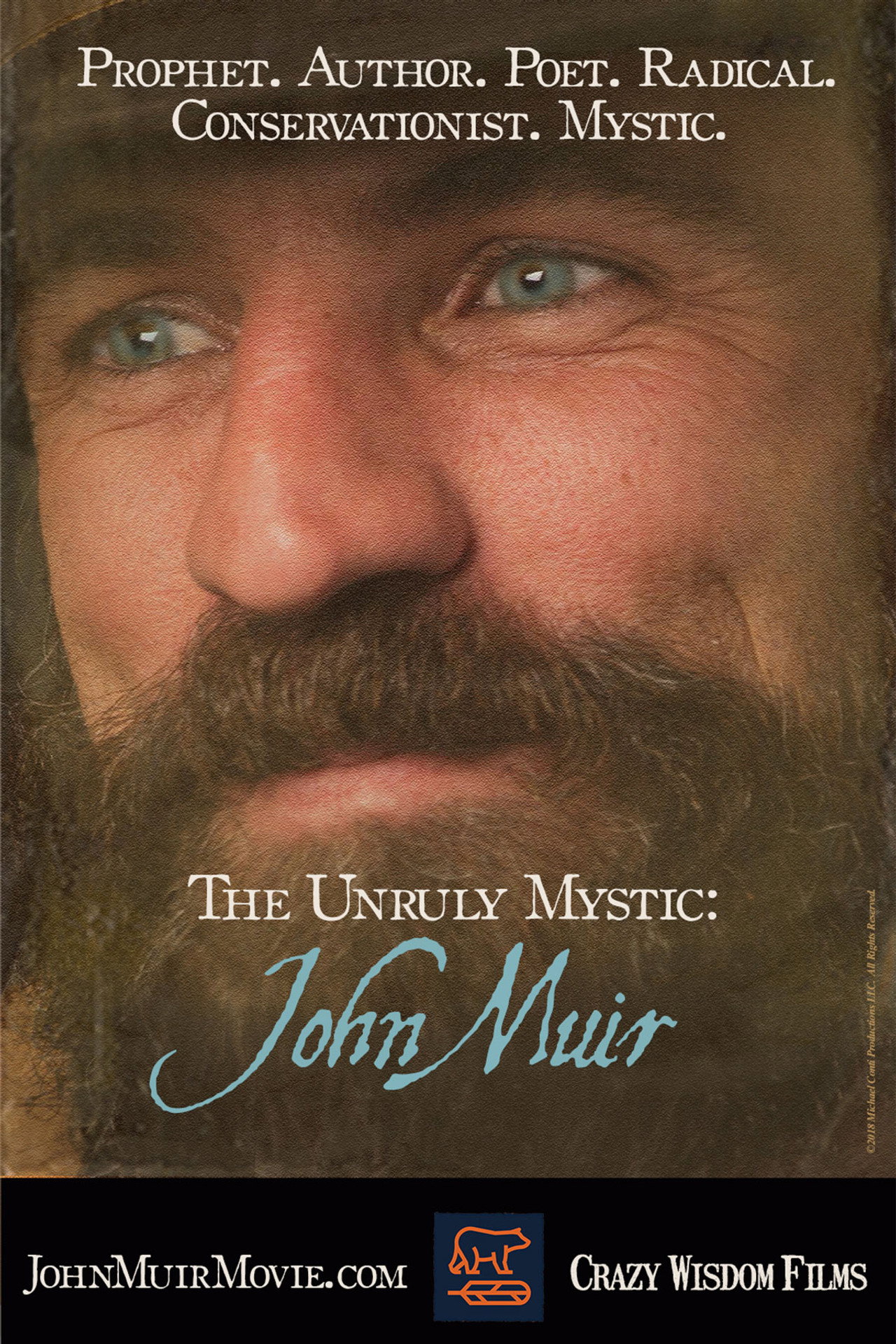 The Unruly Mystic: John Muir filmaffisch