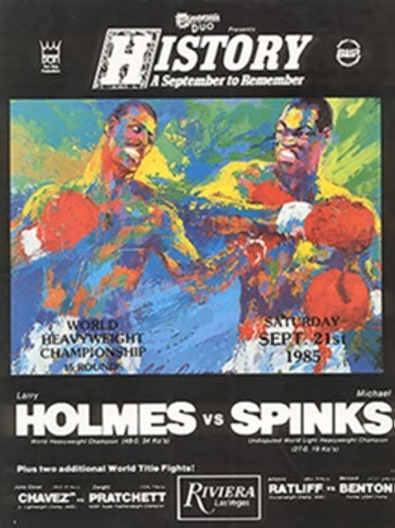 Larry Holmes vs. Michael Spinks Backdrop