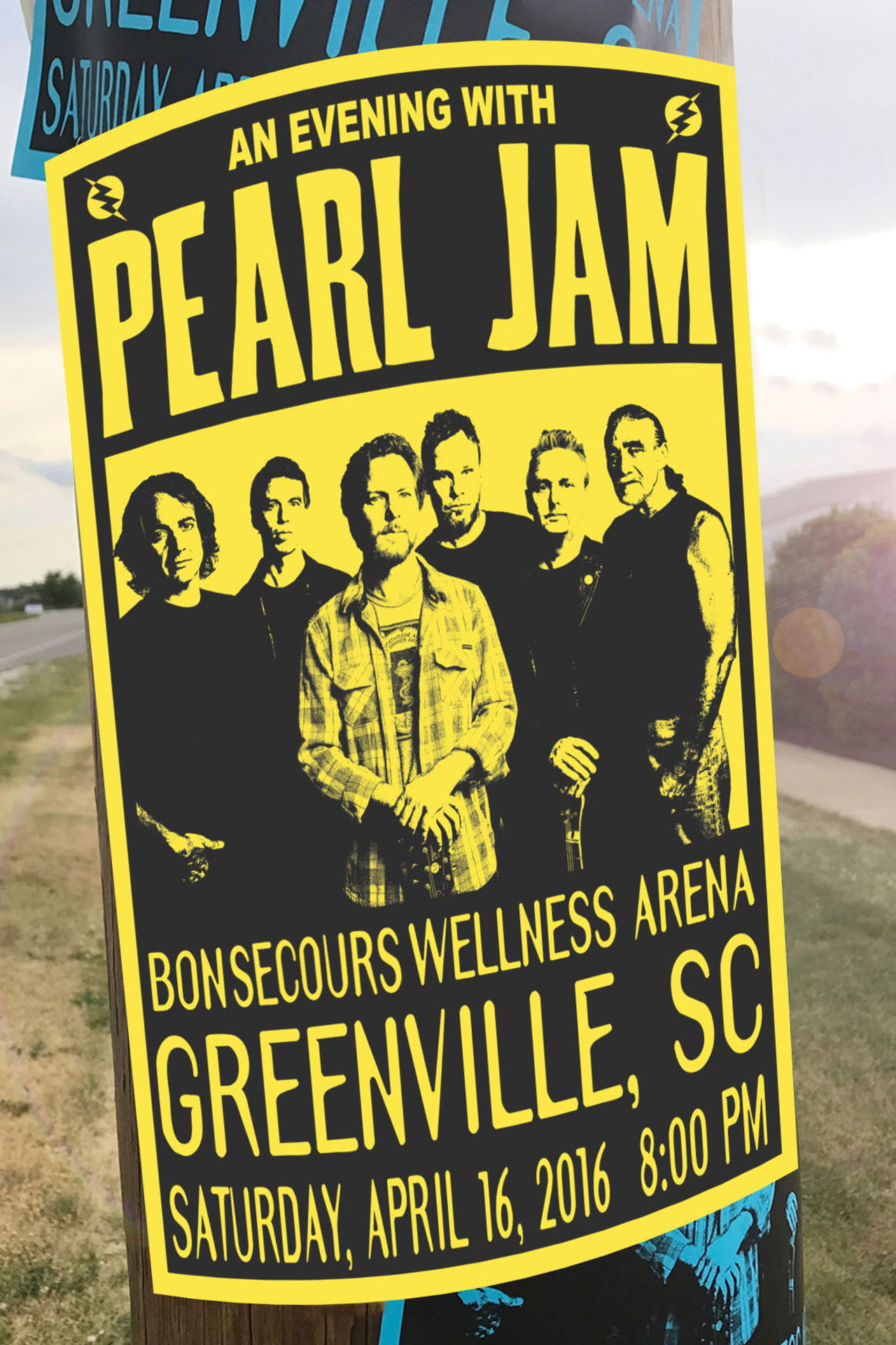 Pearl Jam: Greenville 2016 - The Vs. Show Backdrop