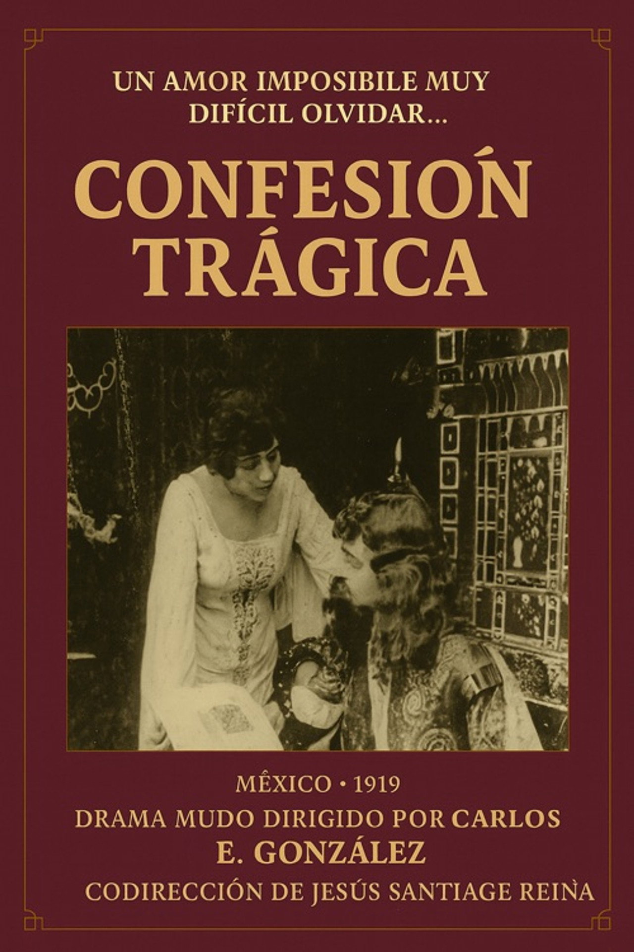 Confesión trágica Backdrop