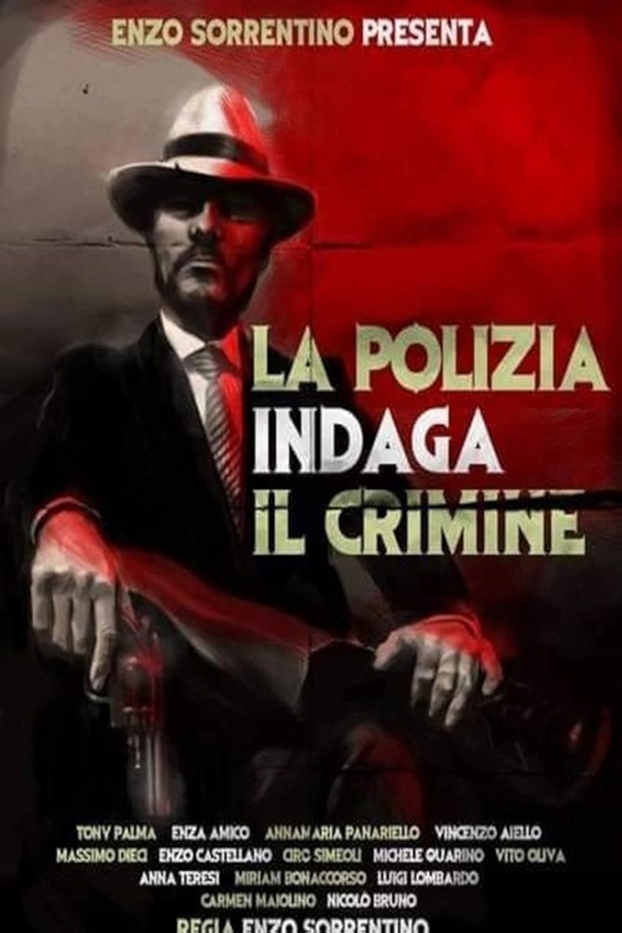 La polizia indaga il crimine Backdrop