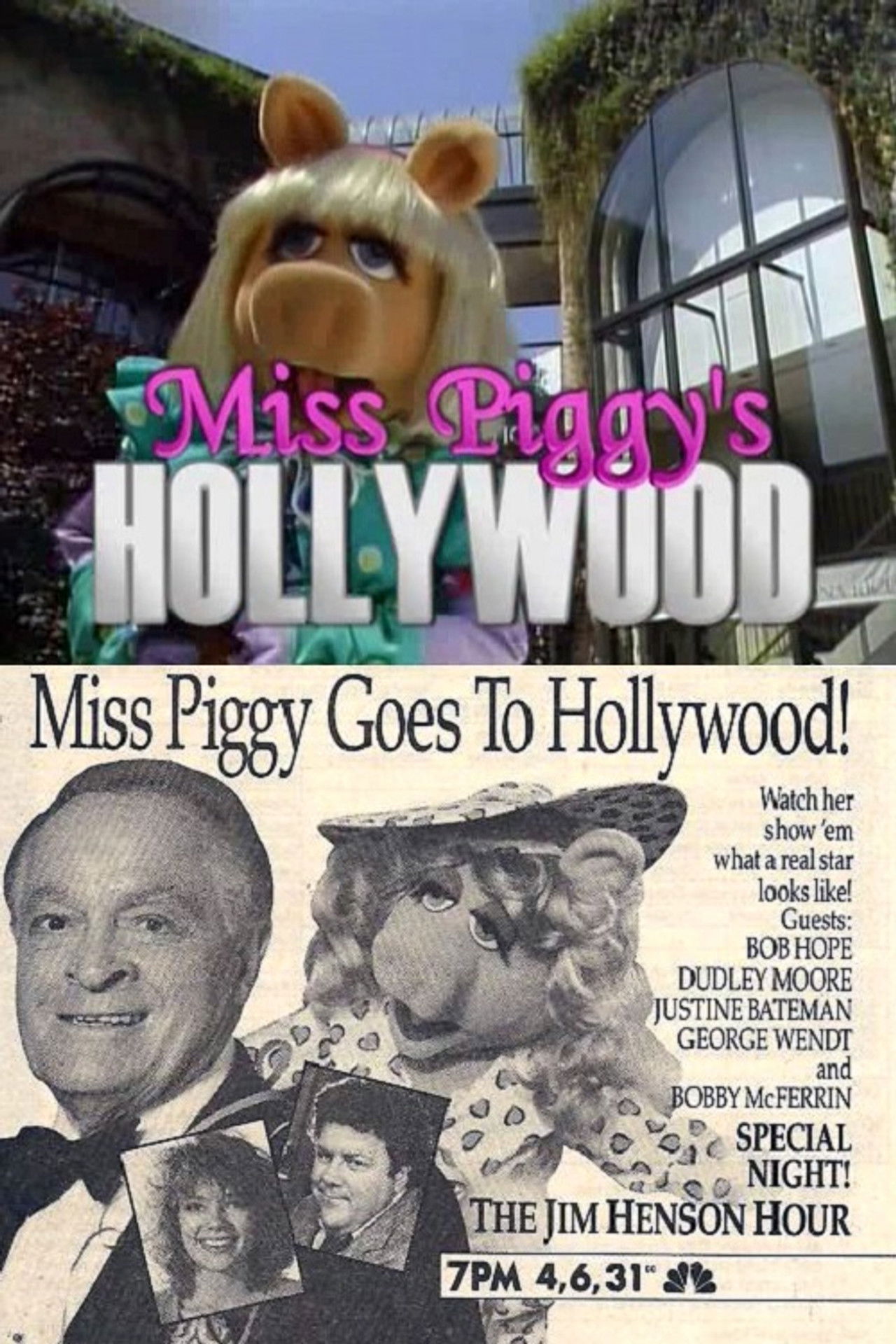 Miss Piggy's Hollywood Backdrop