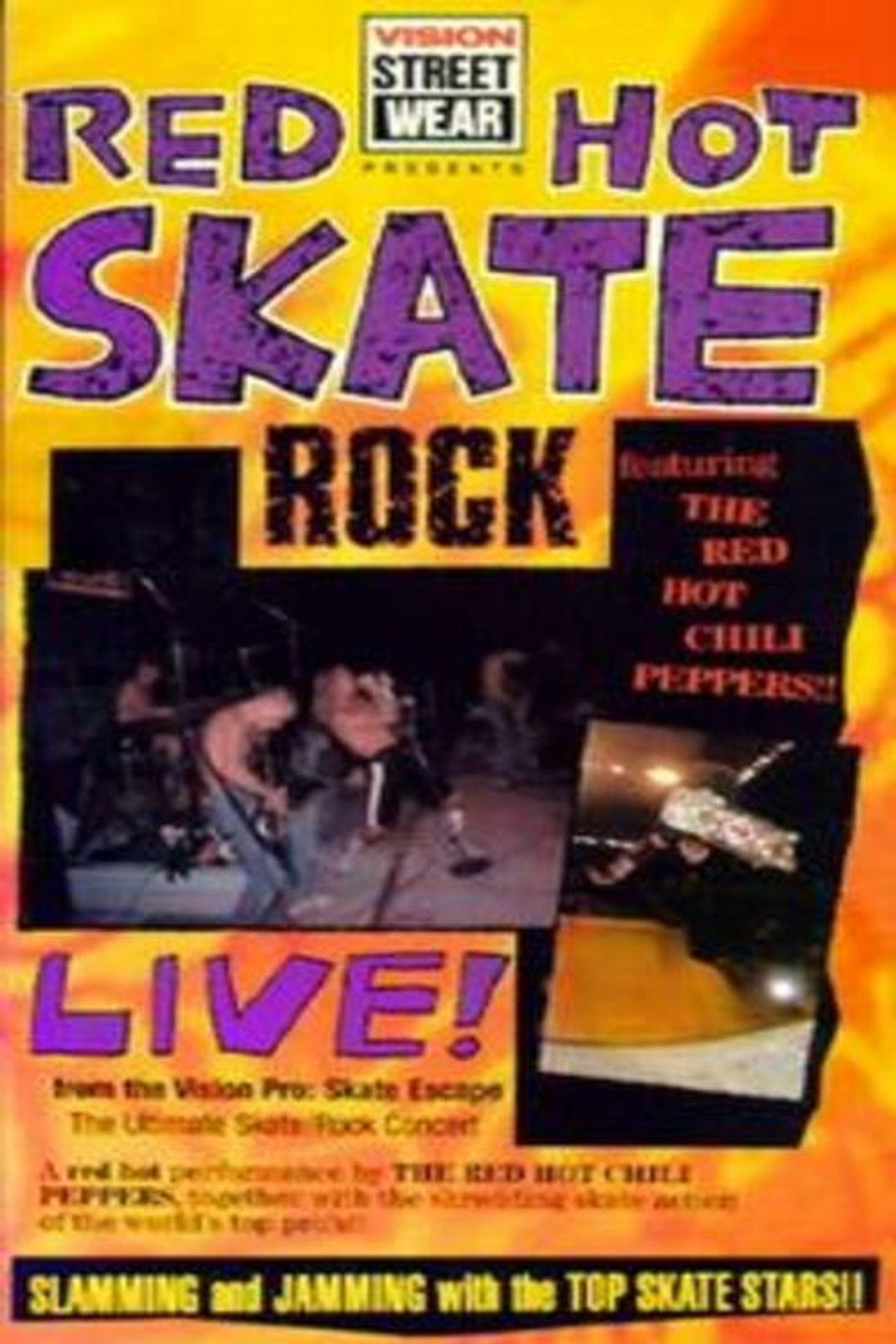 Red Hot Skate Rock Backdrop