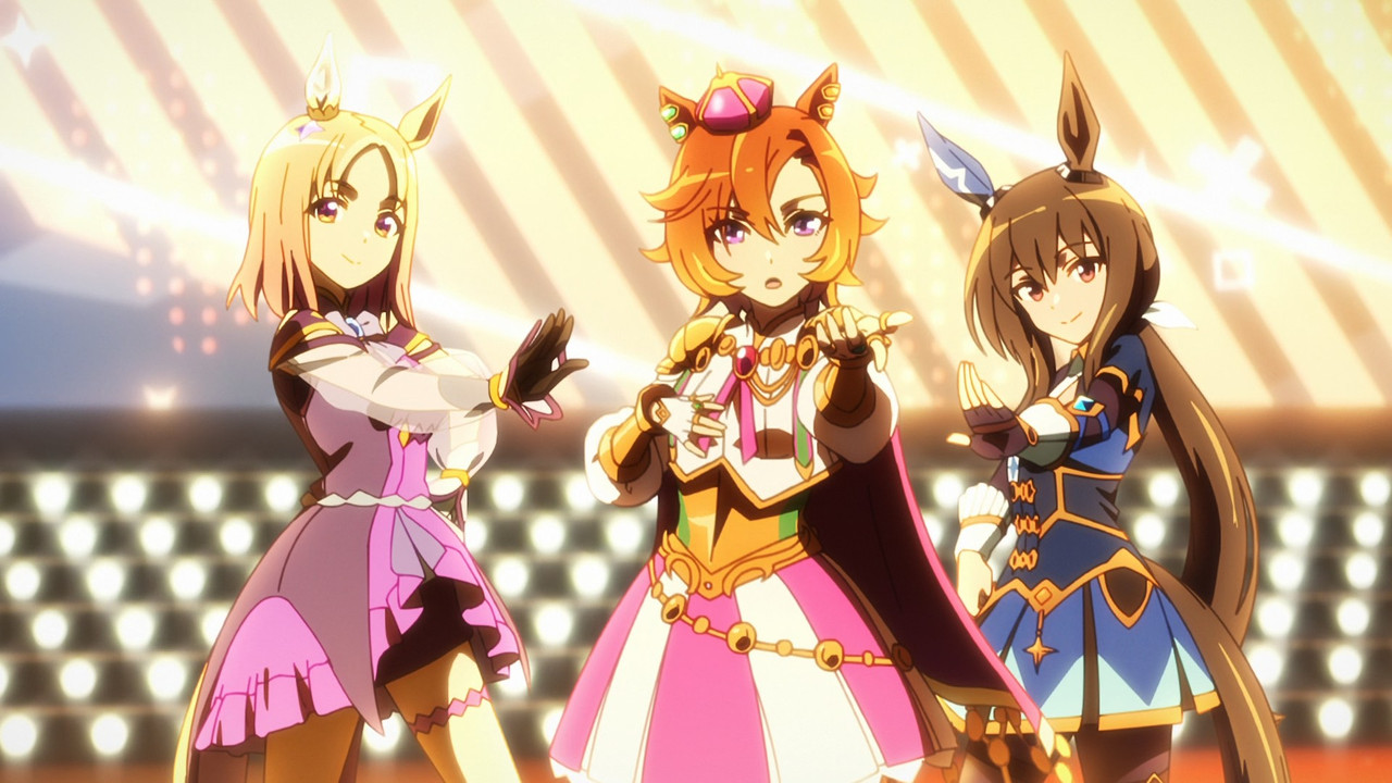 Cinematic still from the movie Umamusume: Pretty Derby - Road to the Top Movie