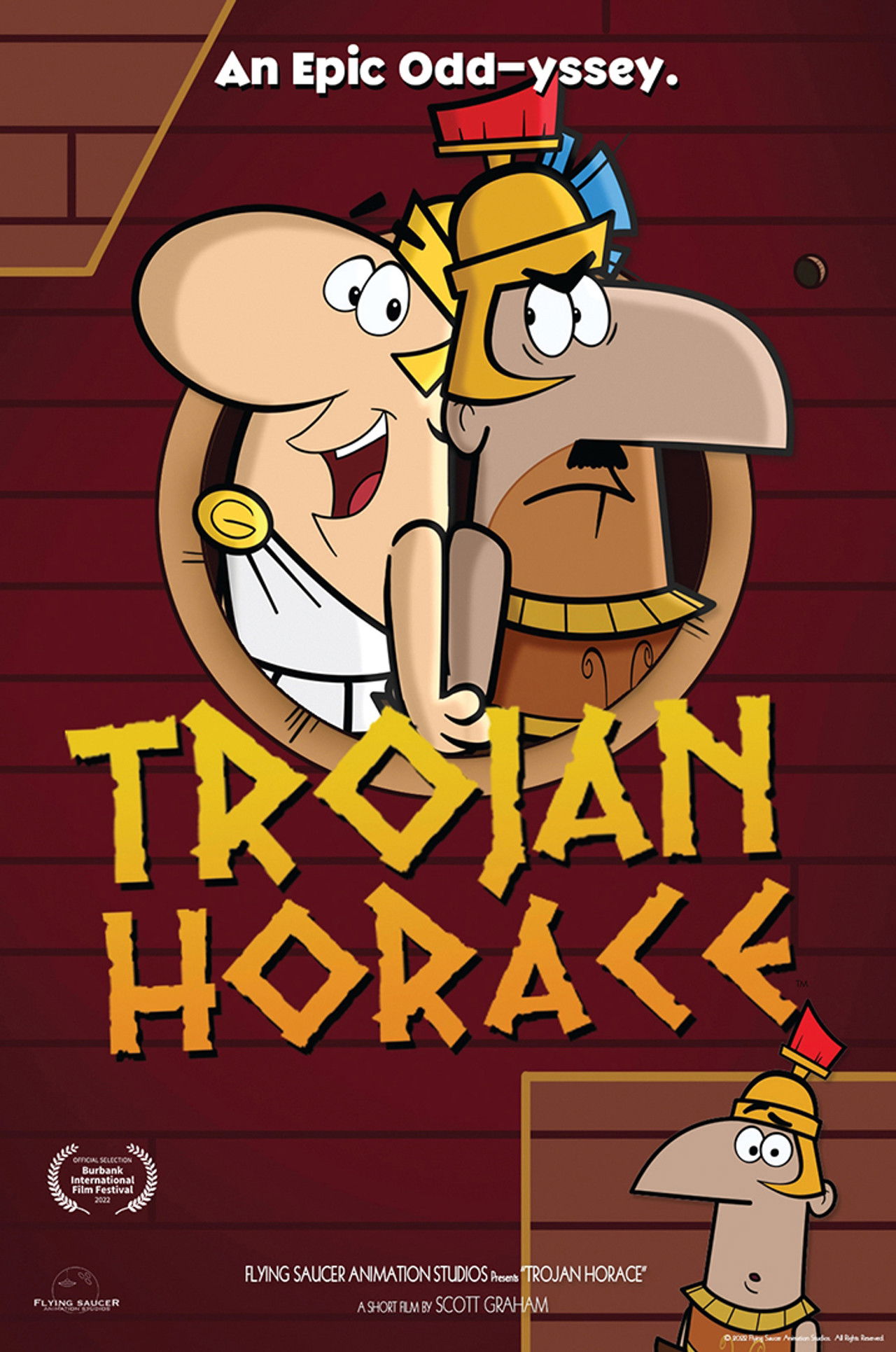 Trojan Horace Backdrop