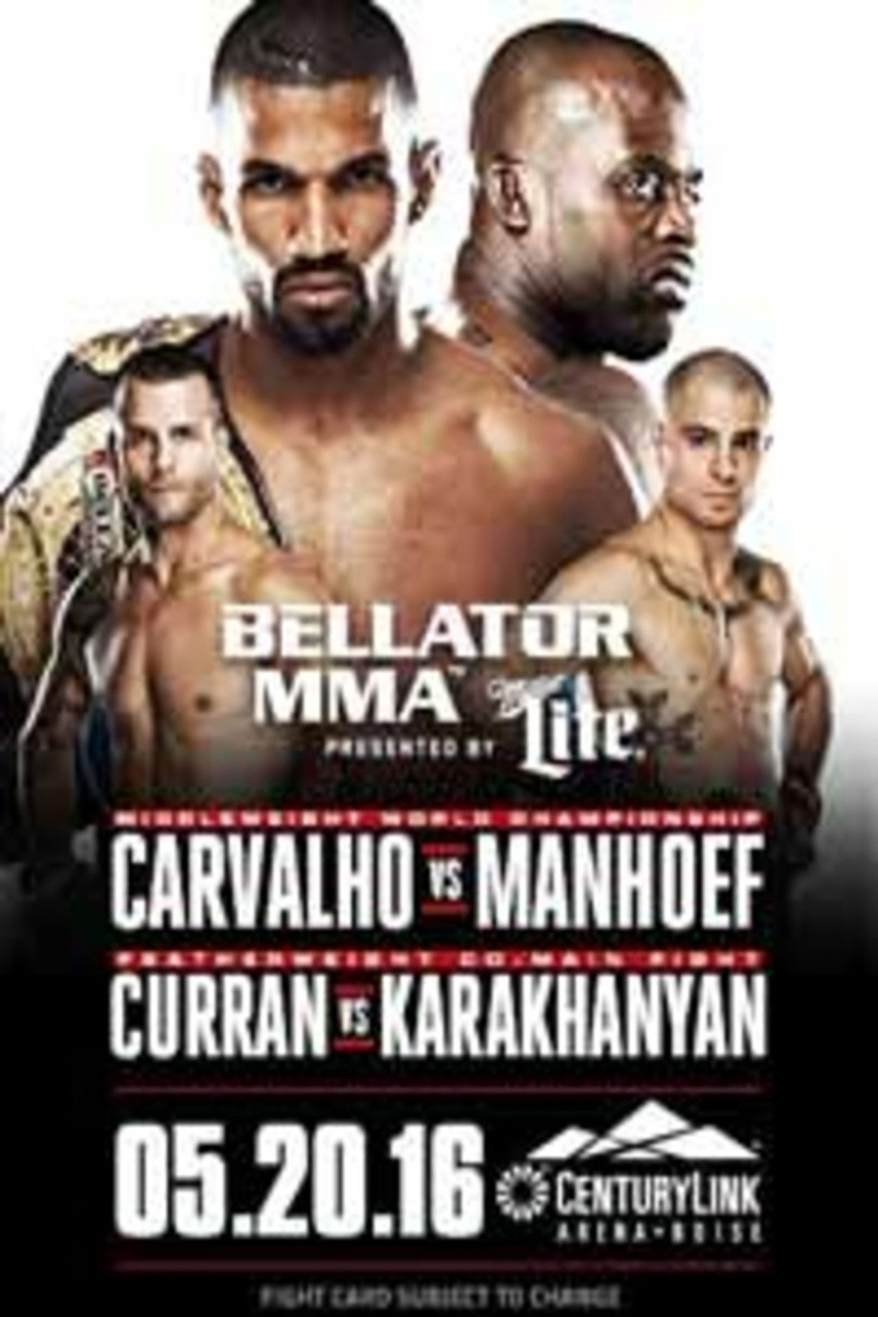 Bellator 155: Carvalho vs. Manhoef Backdrop