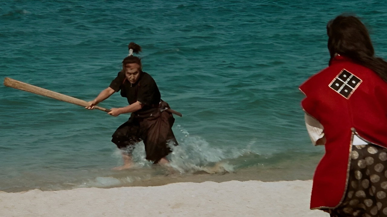 Cinematic still from the movie Miyamoto Musashi V: Musashi vs Kojiro