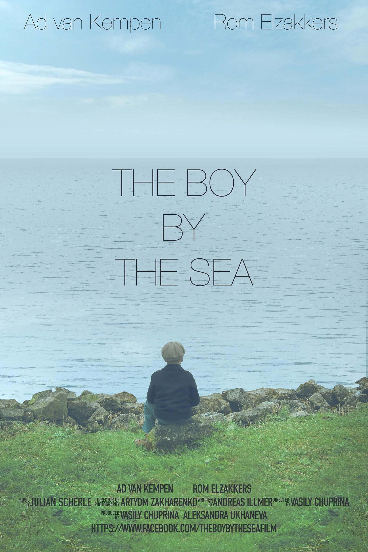 The Boy by the Sea Backdrop