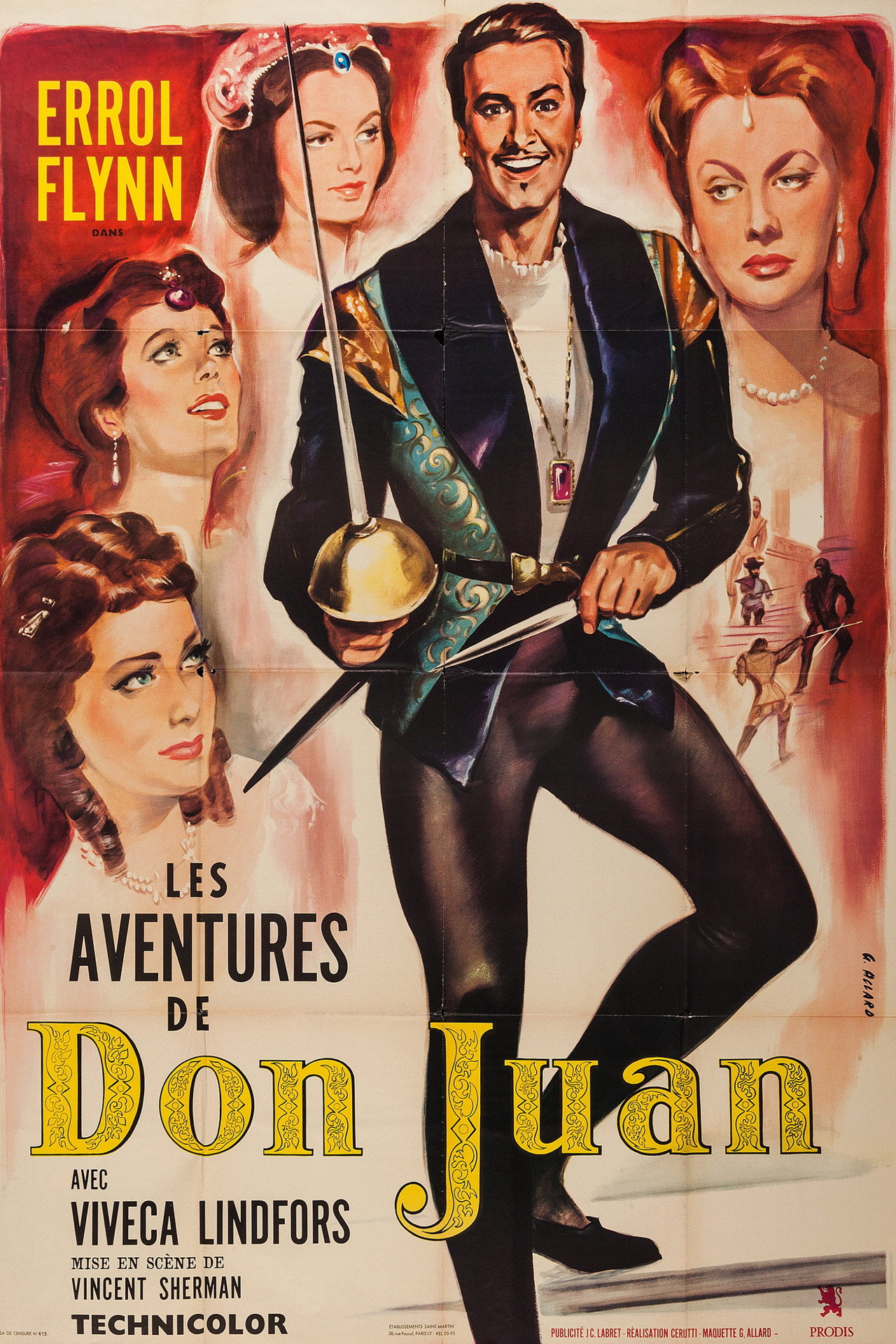 Les aventures de Don Juan poster