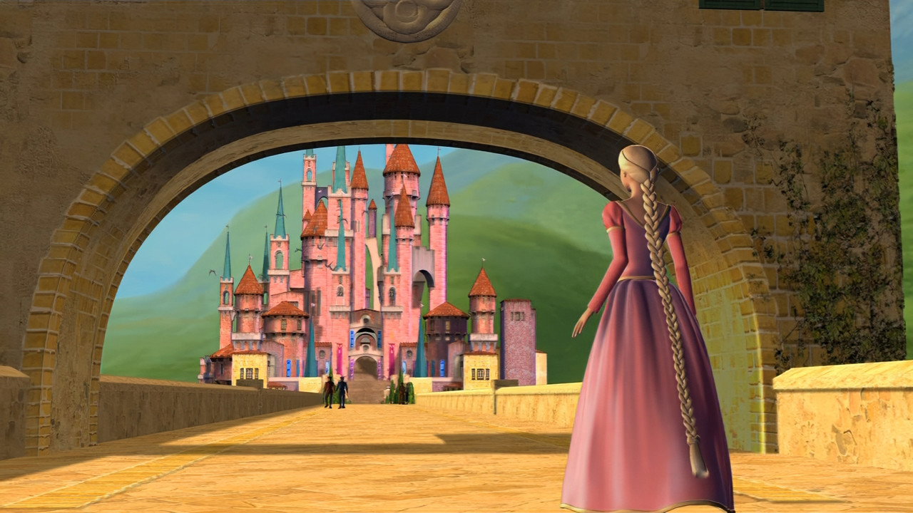 Barbie as Rapunzel background 43