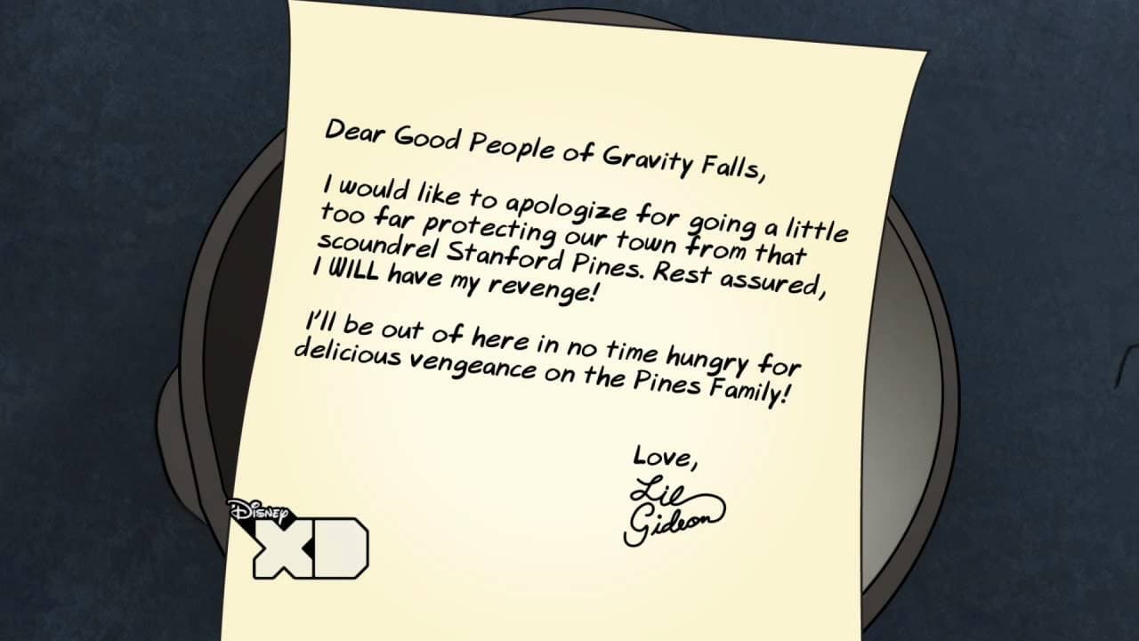 Gravity Falls - Season 0 Episode 30 : Creepy Letters from Lil Gideon - Revenge