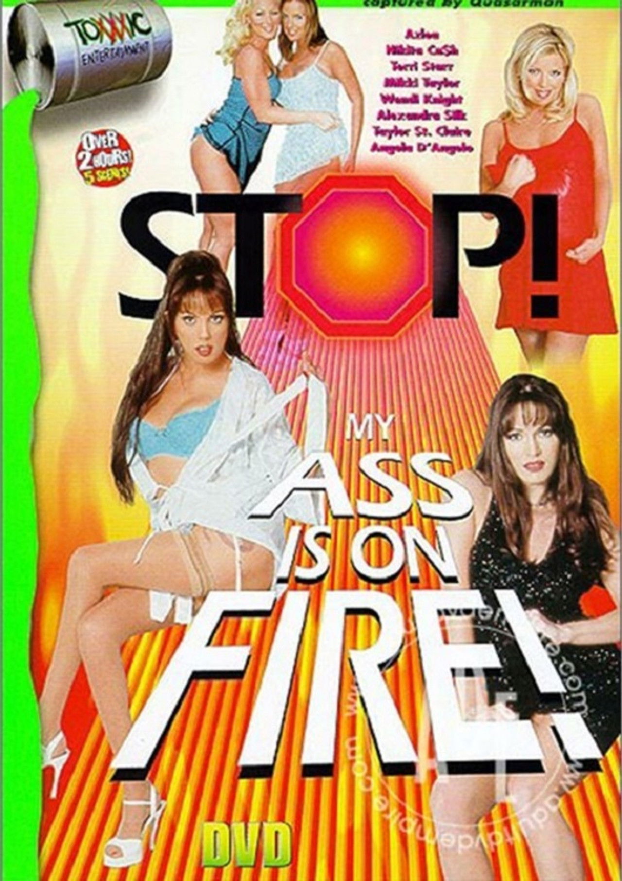 Stop! My Ass Is On Fire Backdrop