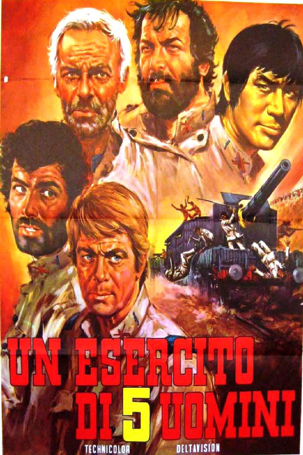 Un esercito di cinque uomini filmaffisch
