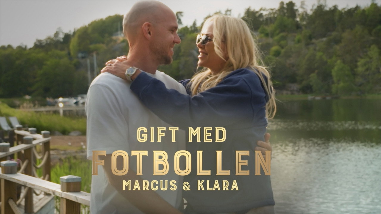 Gift med fotbollen backdrop