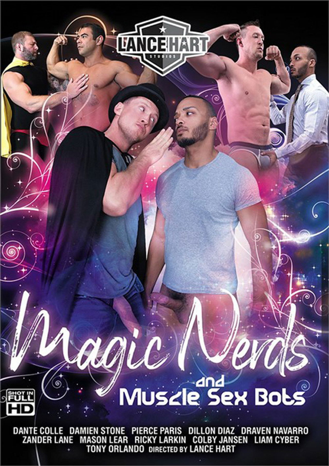 Magic Nerds and Muscle Sex Bots Backdrop