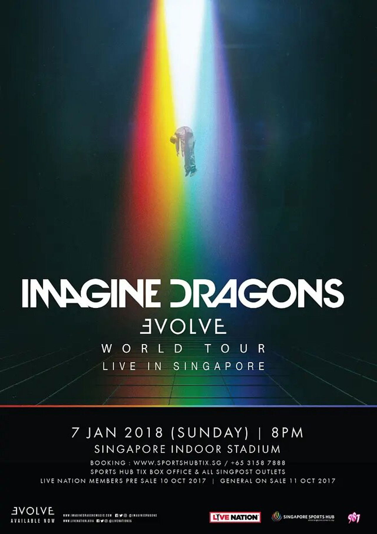 Imagine Dragons Evolve 2018 Live Backdrop