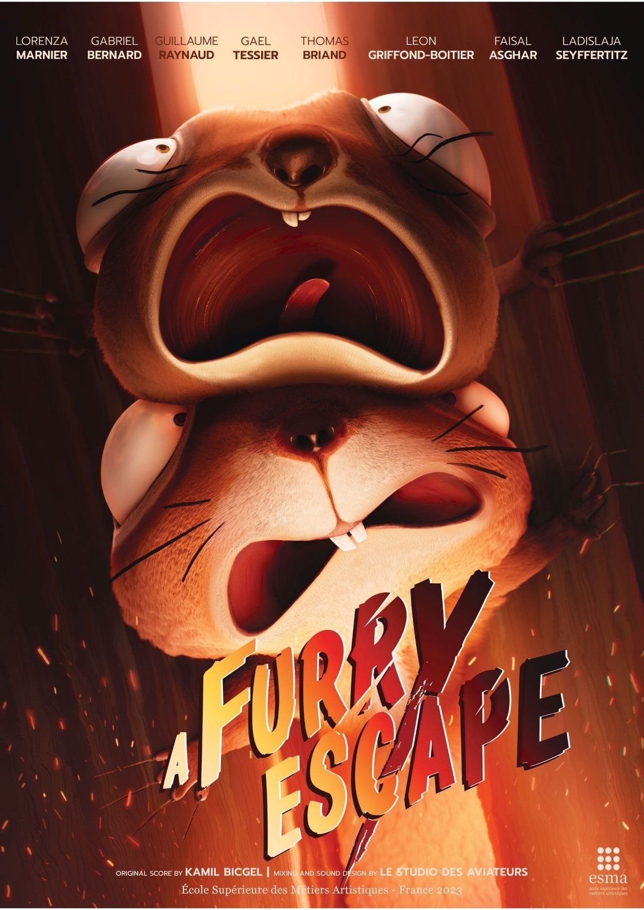 A furry Escape poster