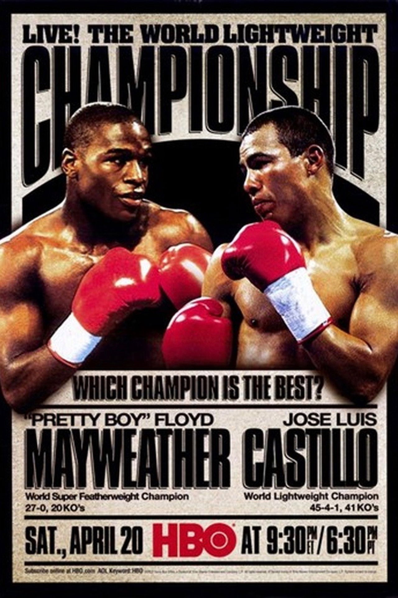 Floyd Mayweather Jr. vs. Jose Luis Castillo I Backdrop