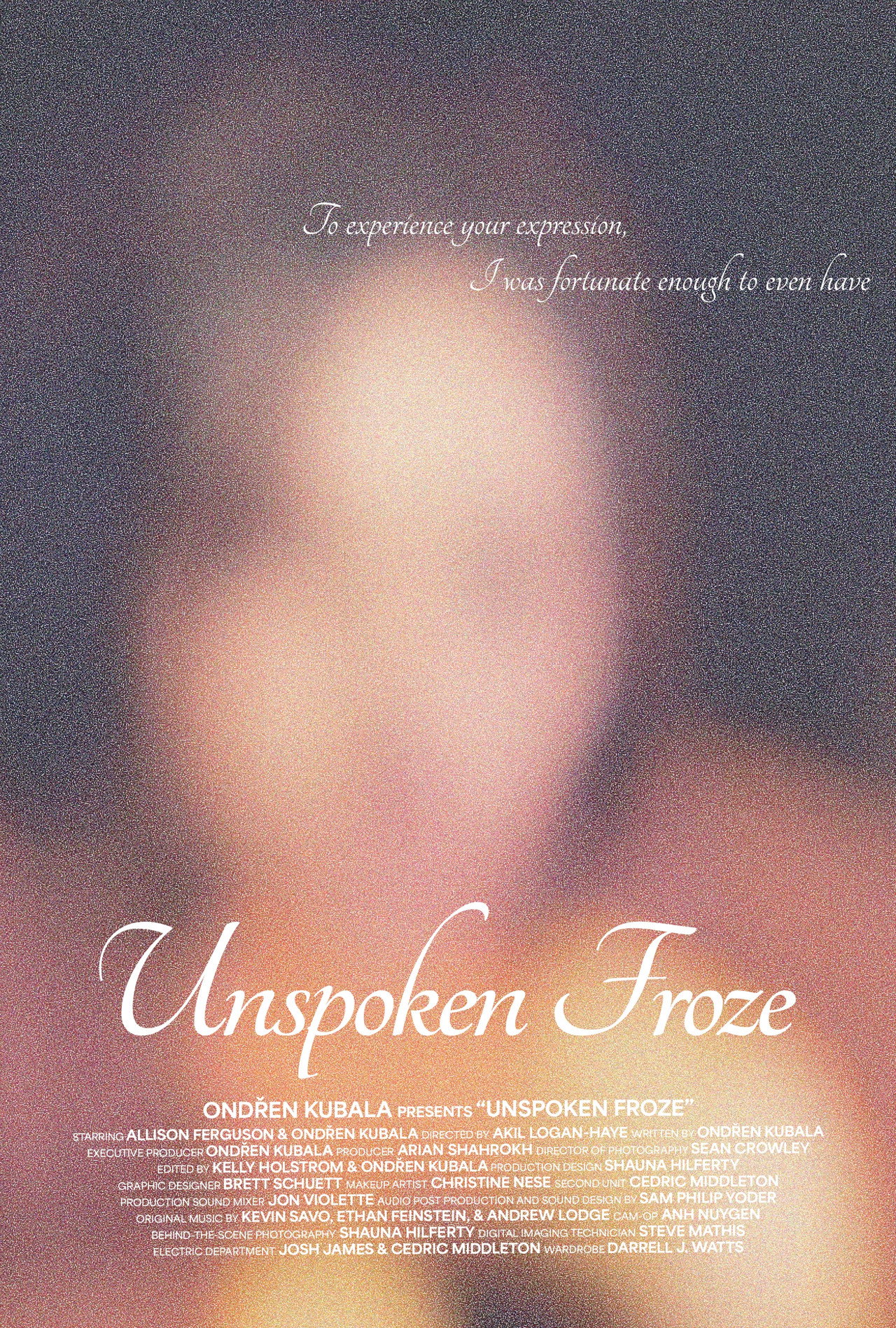 Unspoken Froze poster