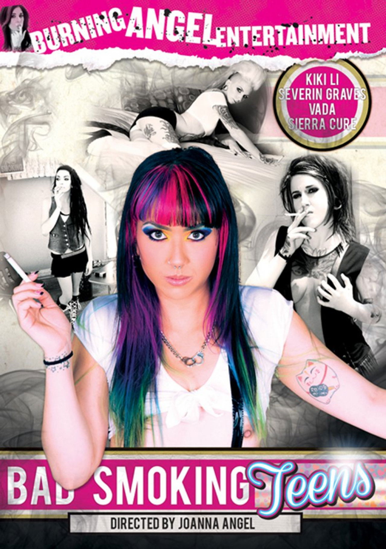 Bad Smoking Teens Backdrop