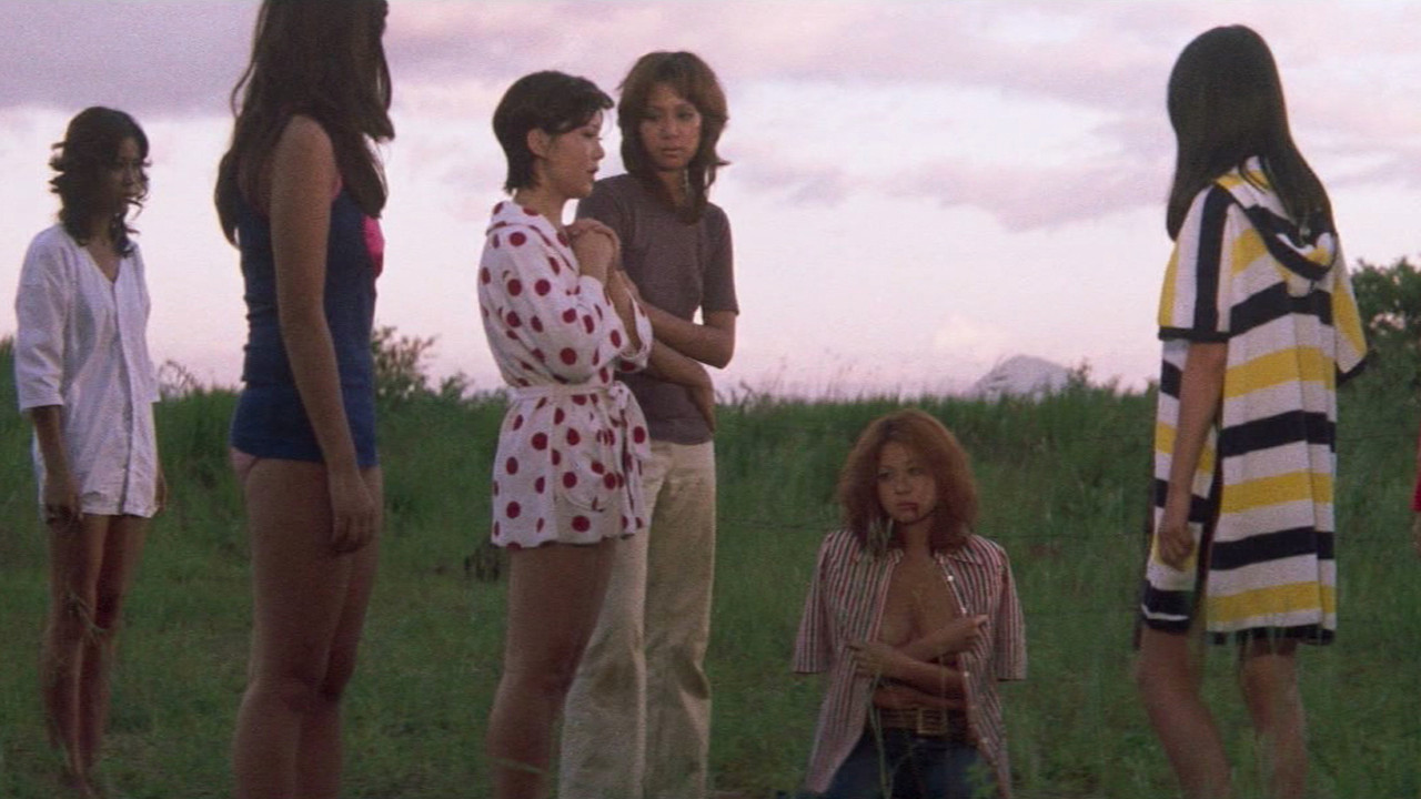 Cinematic still from the movie Girl Boss Blues: Queen Bee's Counterattack