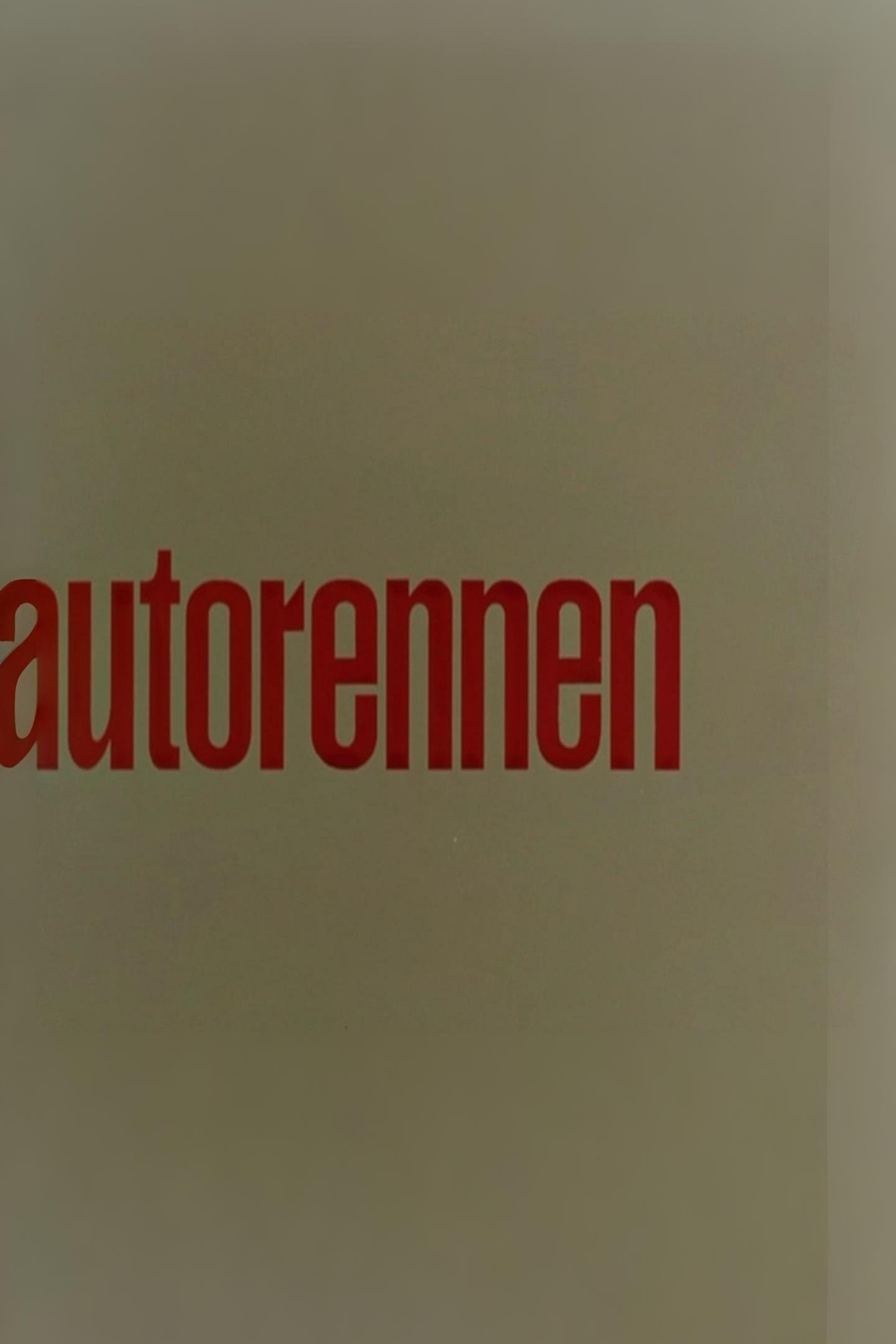 Autorennen filmaffisch