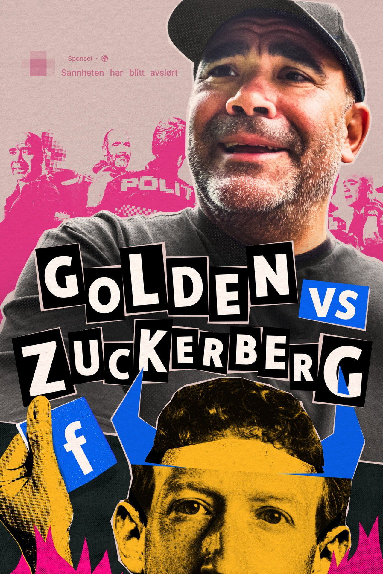 Golden vs. Zuckerberg affisch