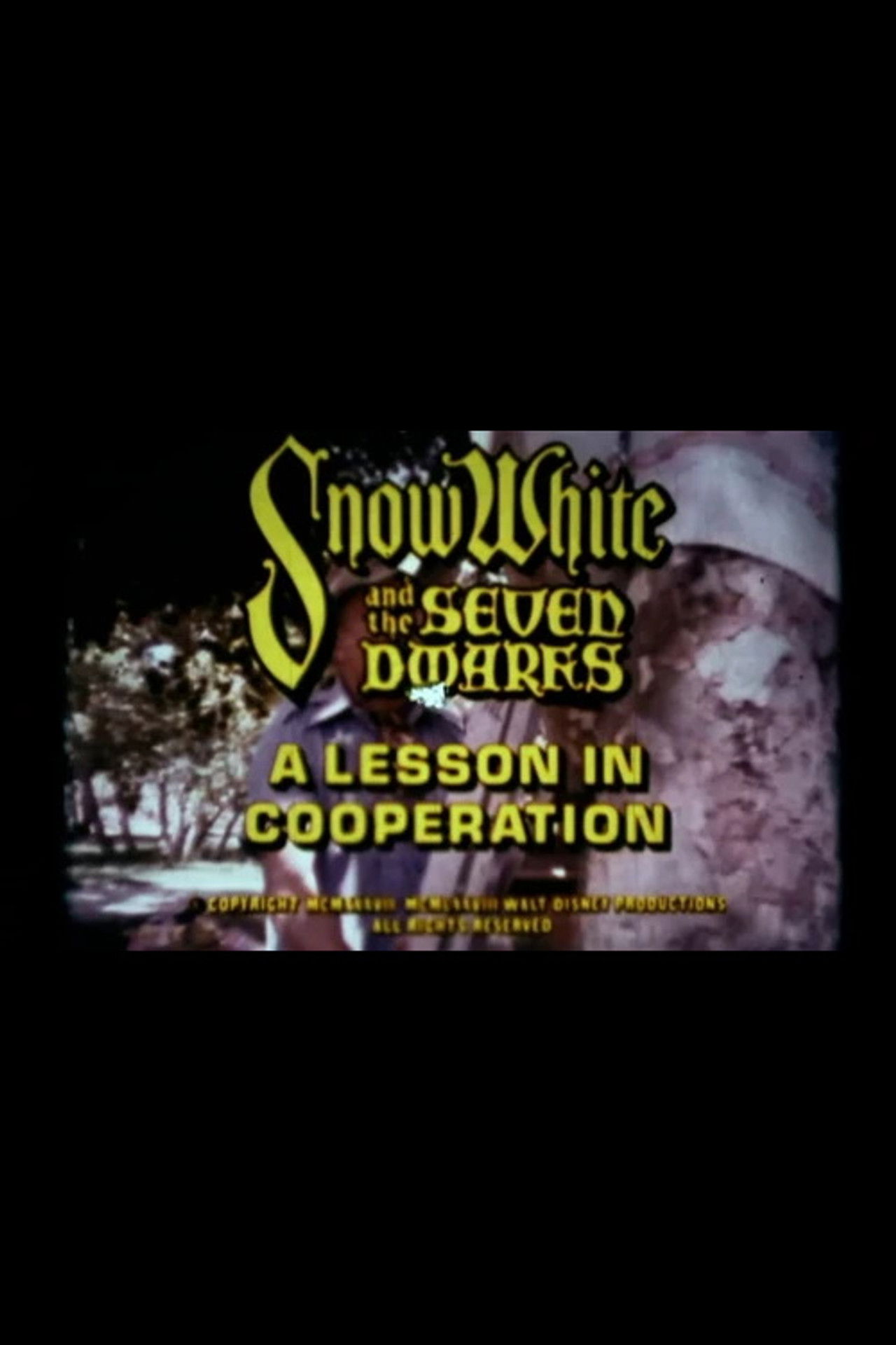 Snow White and the Seven Dwarfs: A Lesson in Cooperation Backdrop