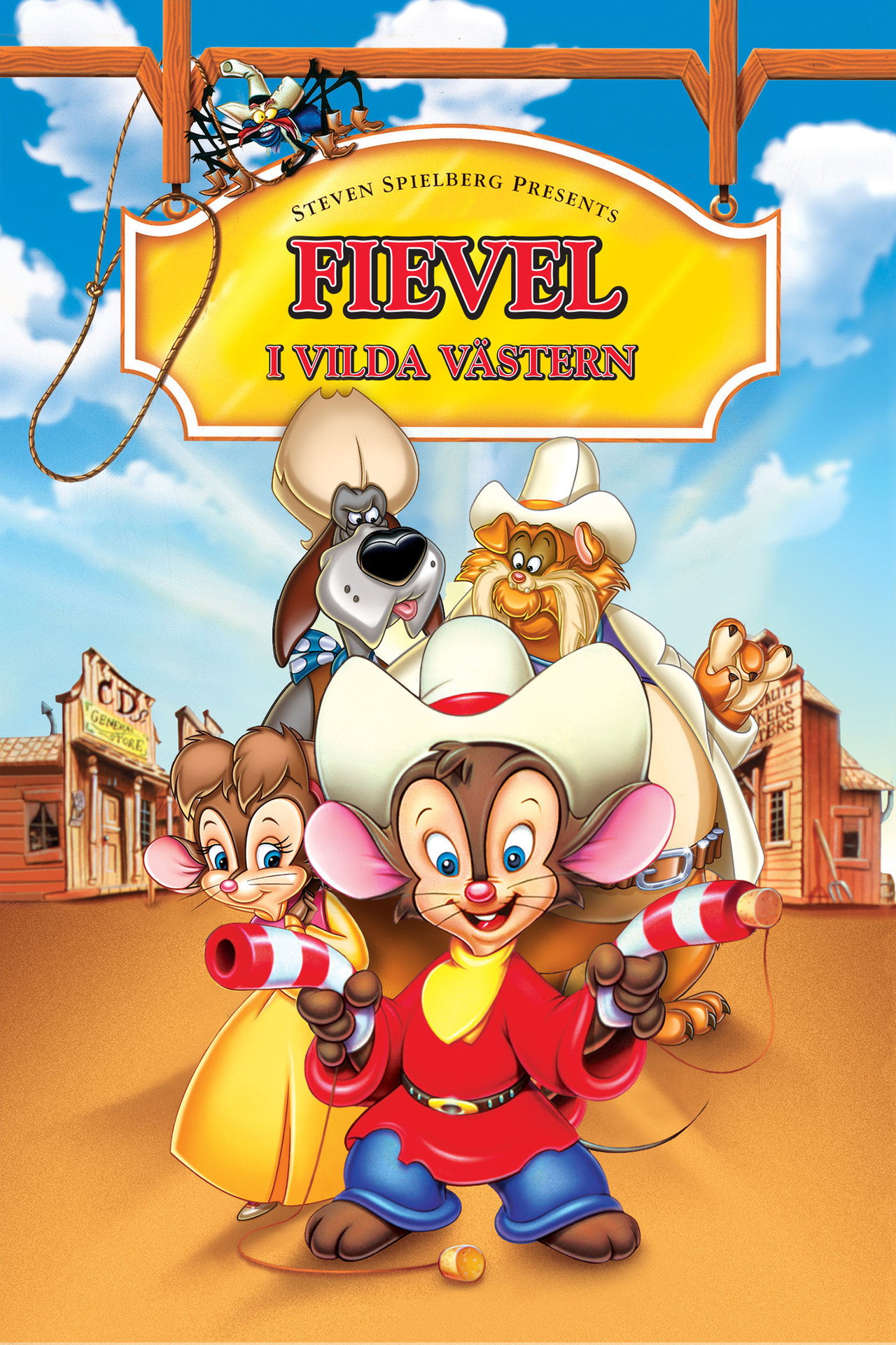 Resan till Amerika - Fievel i vilda västern filmaffisch