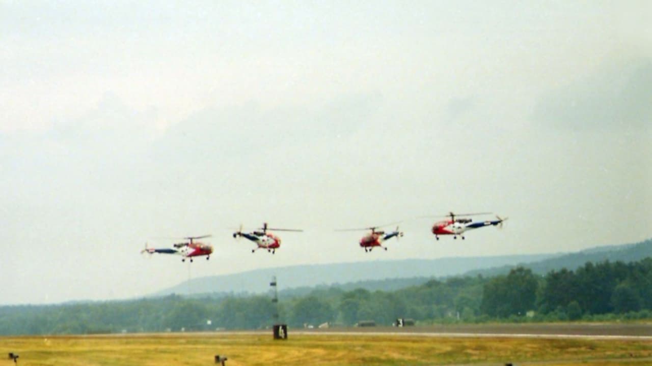 Scen från Helicopter String Quartet