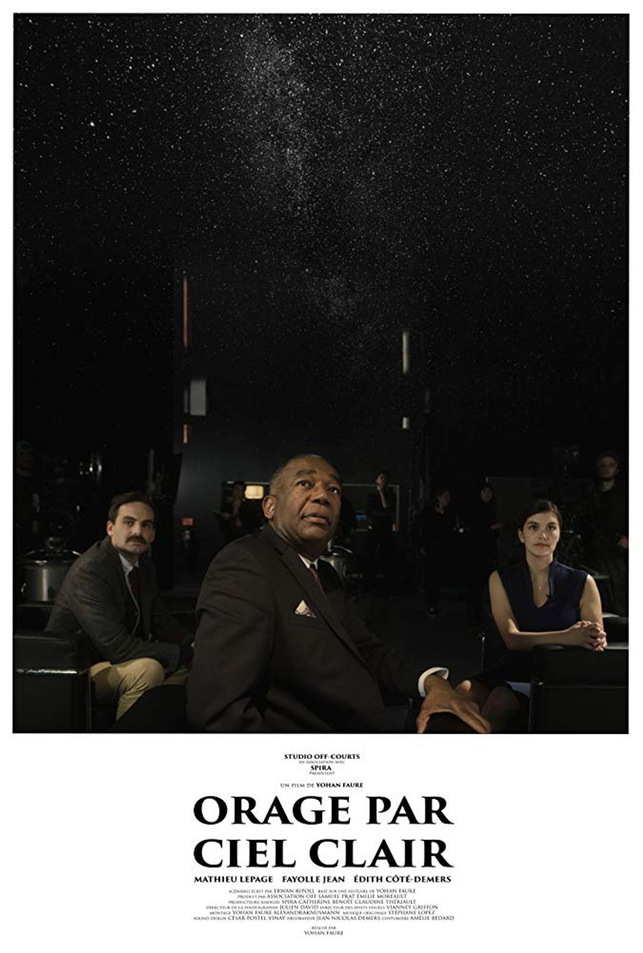 Orage par ciel clair Backdrop